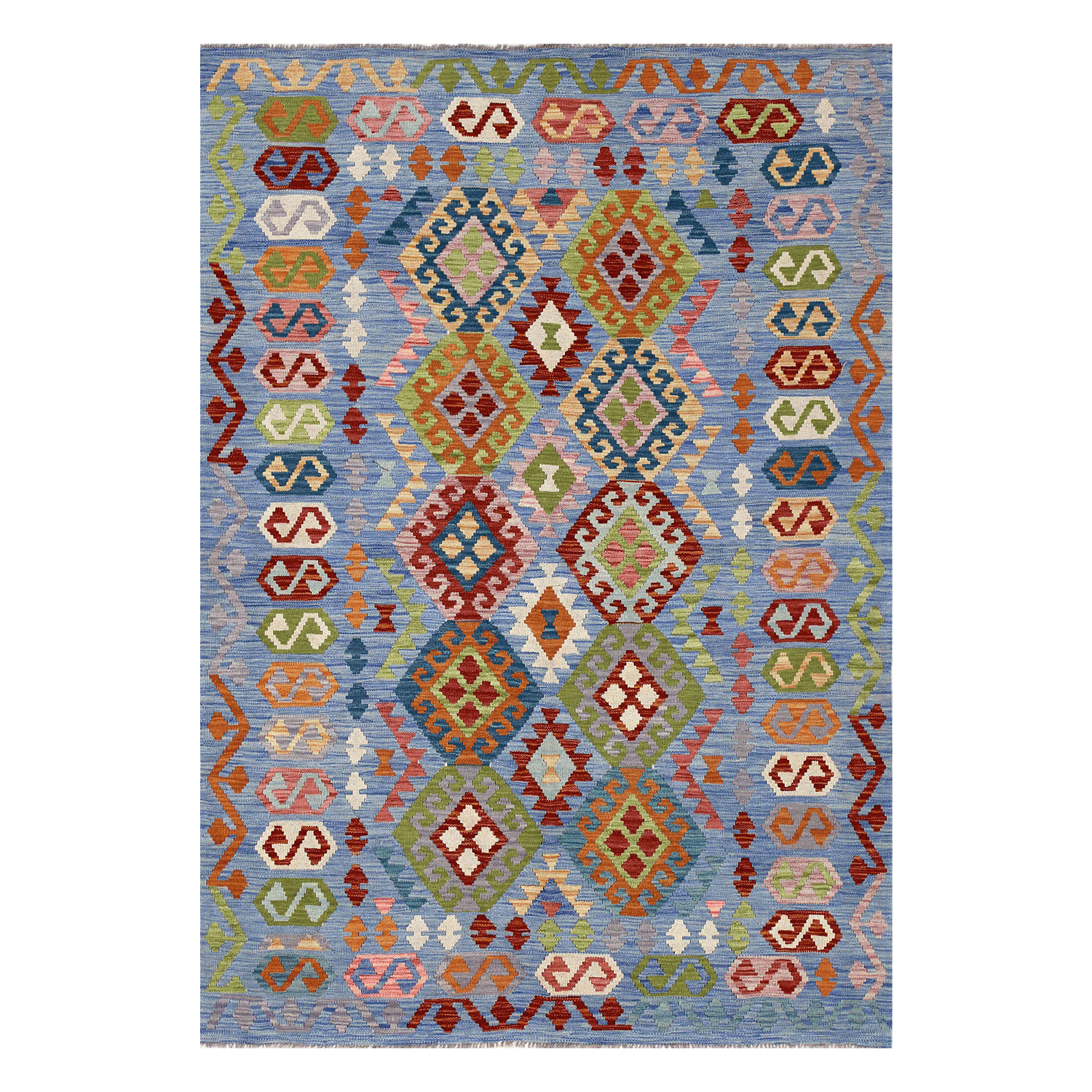 Alfombra BAZHARS s KELIM VEGI P110 170x240 cm Gris-0