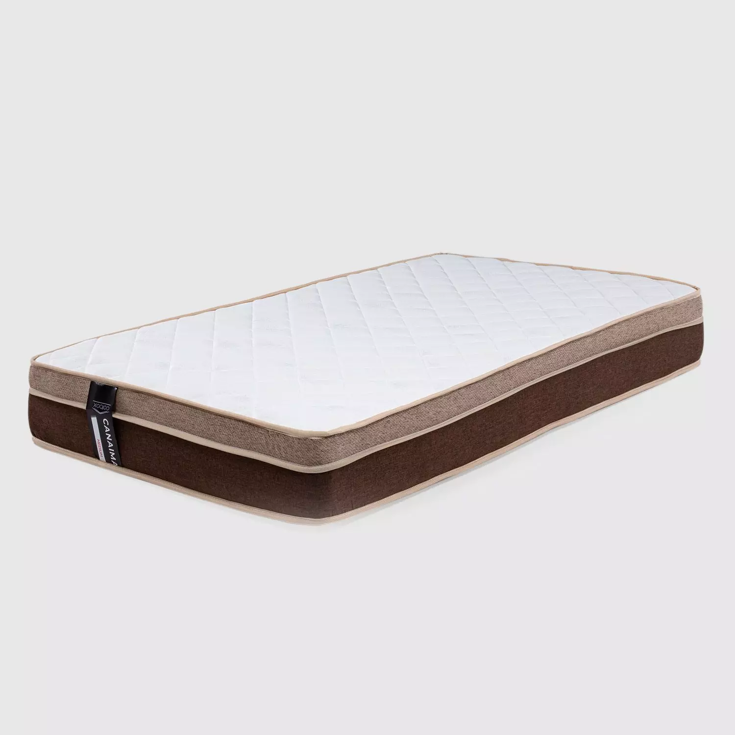 Colchón Canaima 1.5 Plazas Chocolate 105x190x26 Cm Resorte Bonell Dual Side-0