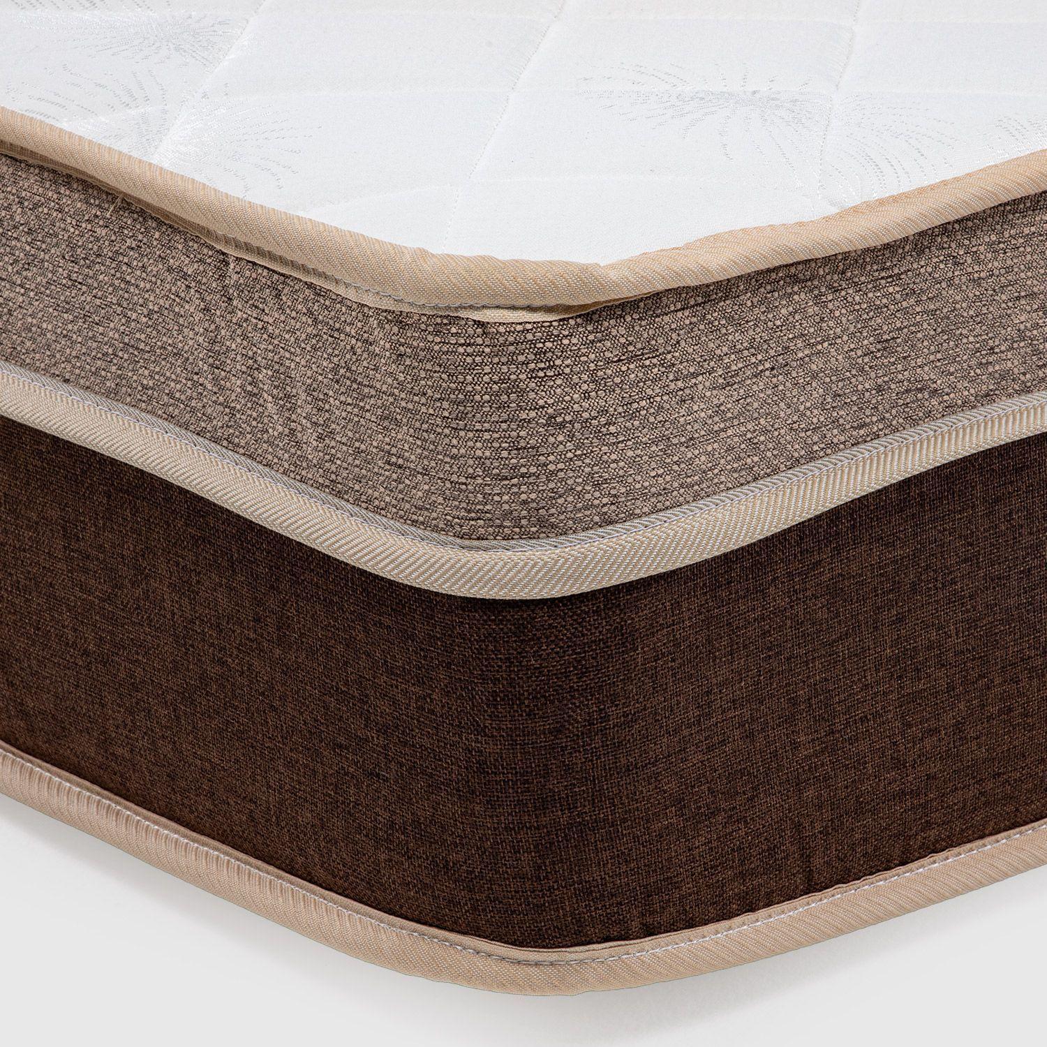 Colchón Canaima 1.5 Plazas Chocolate 105x190x26 Cm Resorte Bonell Dual Side-3