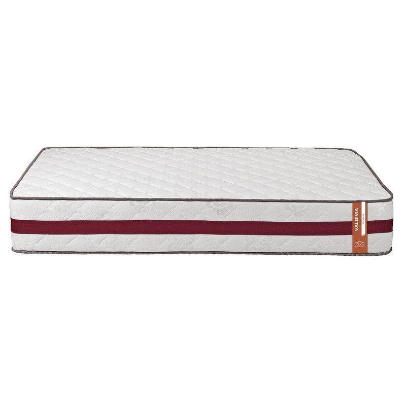 Colchon New Valdivia 1.5 plazas Burdeo 105x190x28 Cm-2
