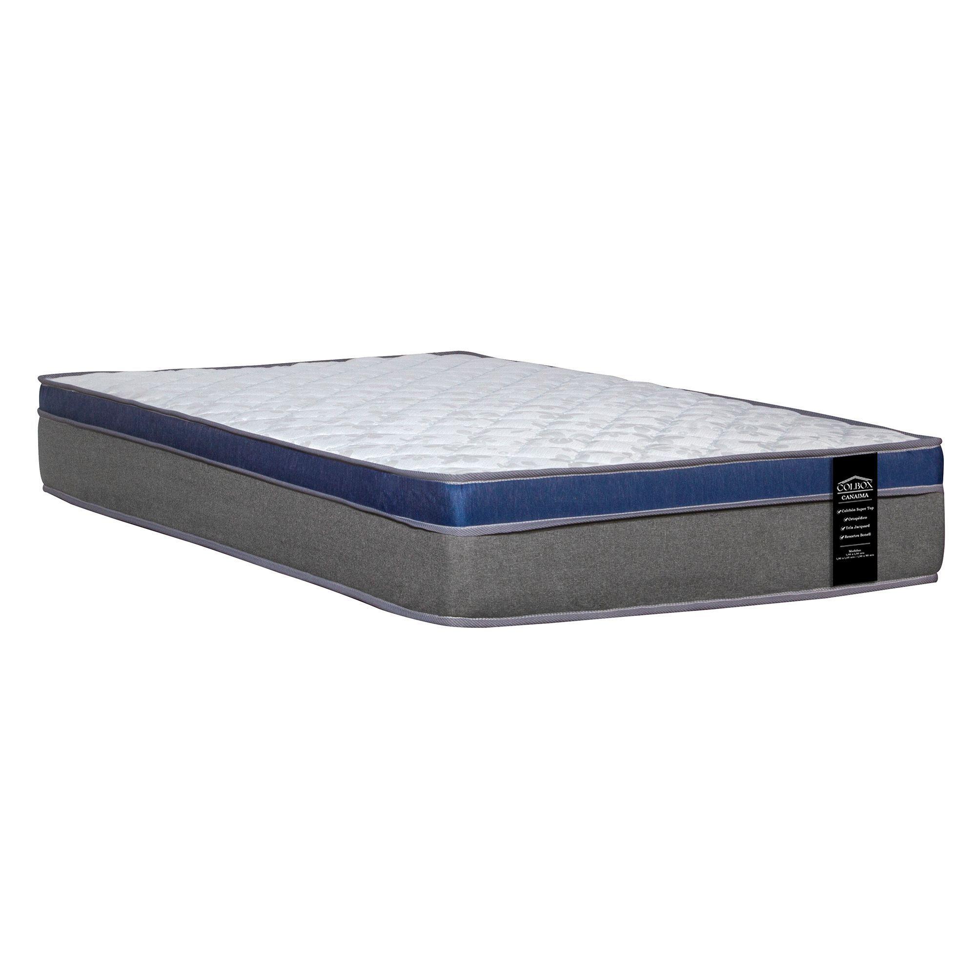 Cama Europea 1.5 Plazas Canaima Gris + Respaldos-2