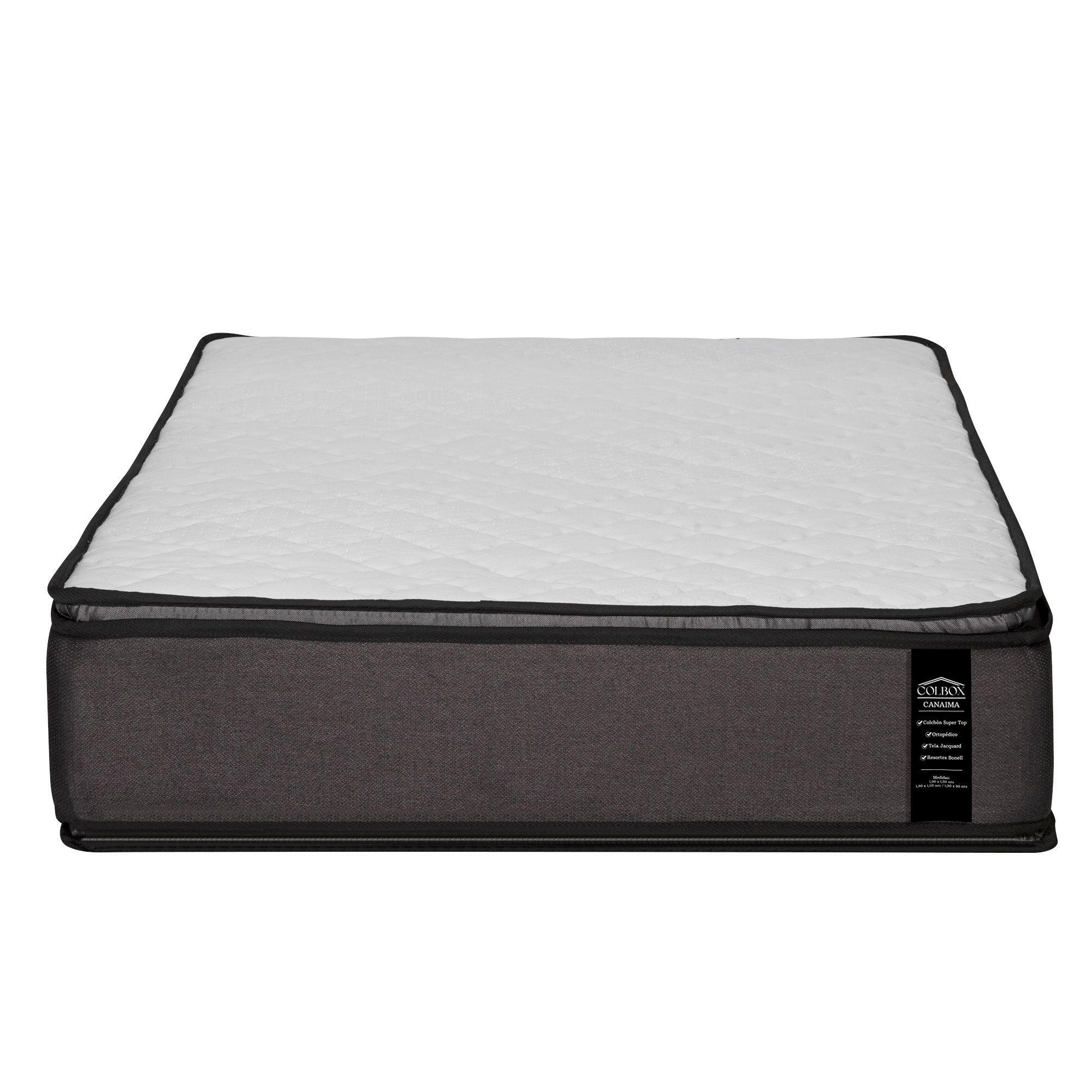 Colchón New Canaima 1.5 Plazas Gris 105x190x27-2