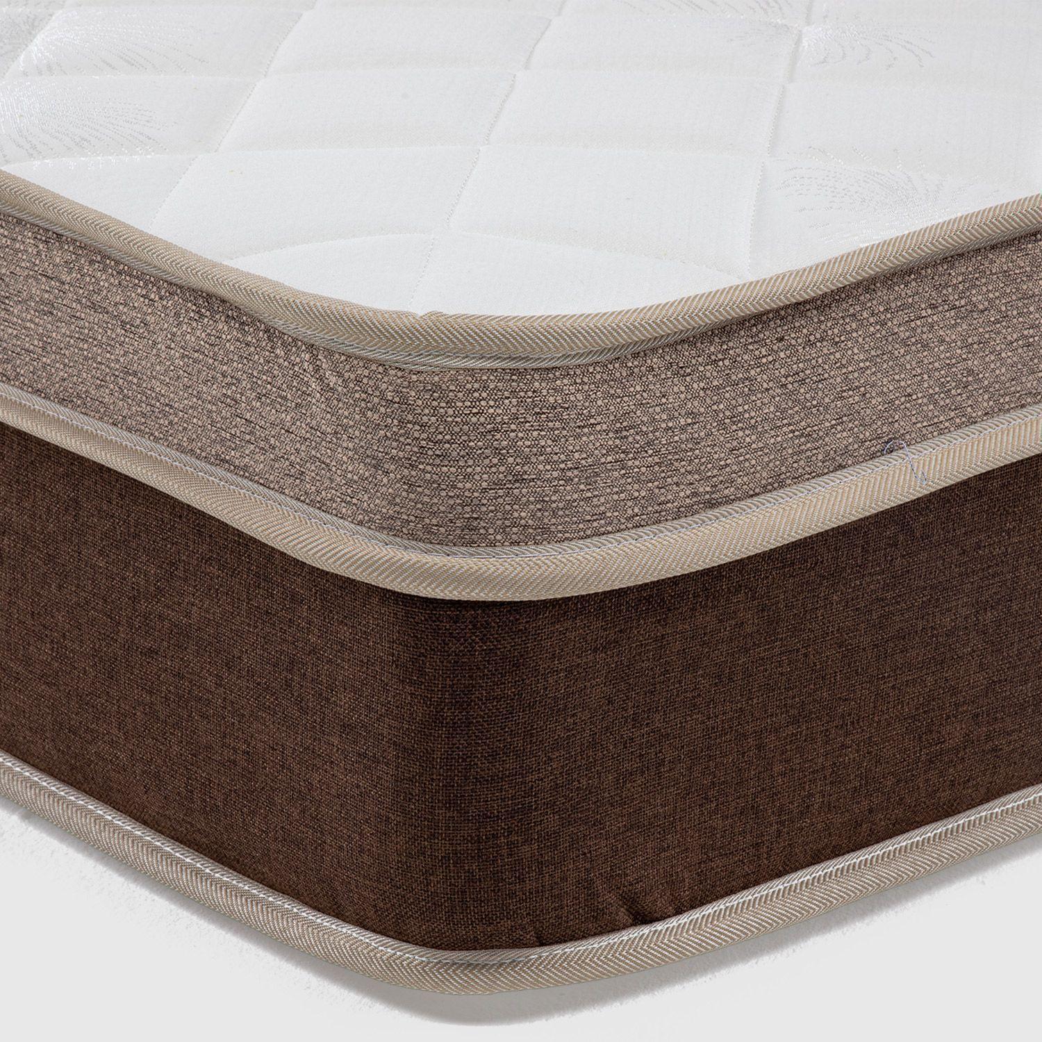 Colchón Canaima 2 Plazas Chocolate 150x190x26 Cm Resorte Bonell Dual Side-3