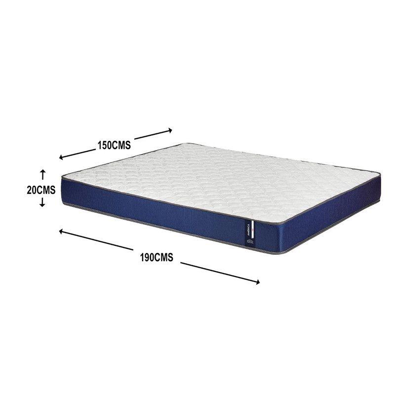 Colchon America Foam 2 Plazas Azul 150x190x20 Cm-2