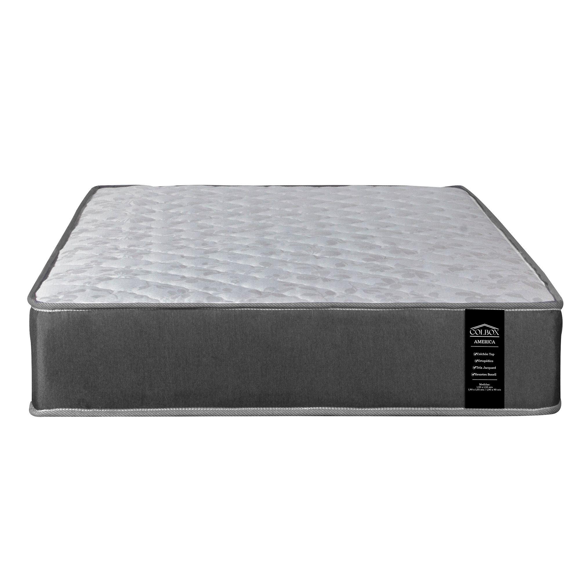 Colchón América 1.5 Plazas Gris 105190x23 Cm-2