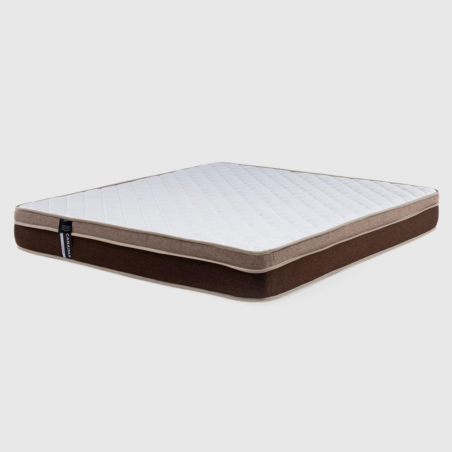 Colchón Canaima King Chocolate 180x190x26 Cm Resorte Bonell Dual Side-0
