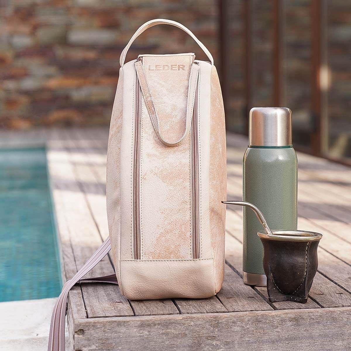 Bolso Matero de Cuero Vacuno Vintage claro-2