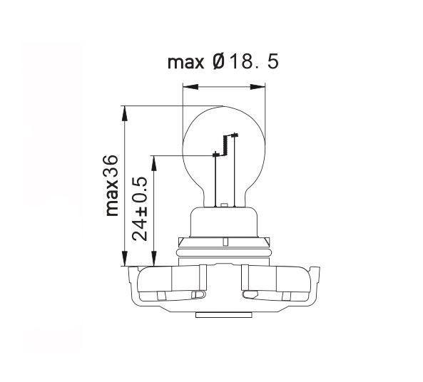 AMPOLLETA HALOGENA PS19W 12V 19W-3