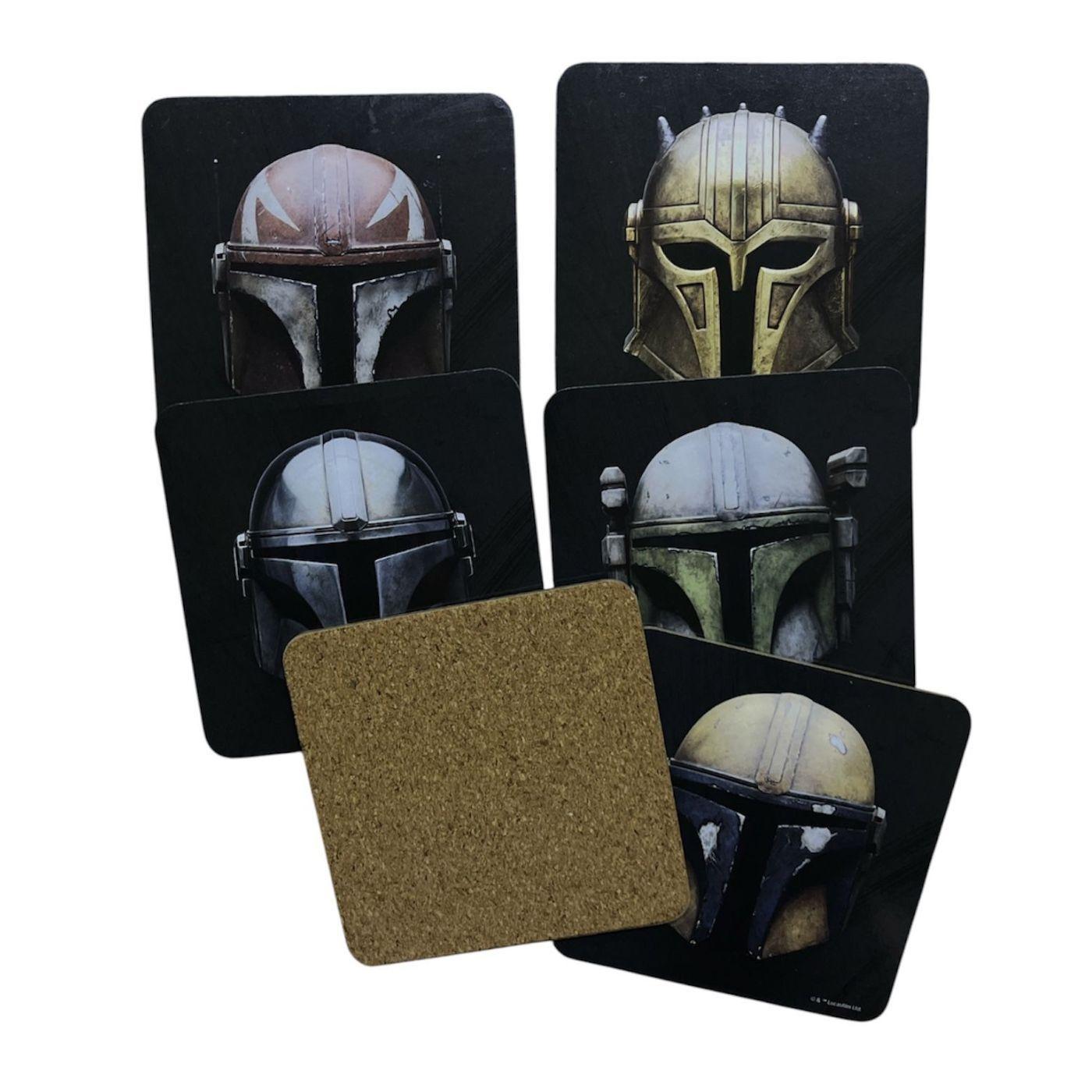 Set De 6 Posavasos Star Wars The Mandalorian con Base de Corcho-2