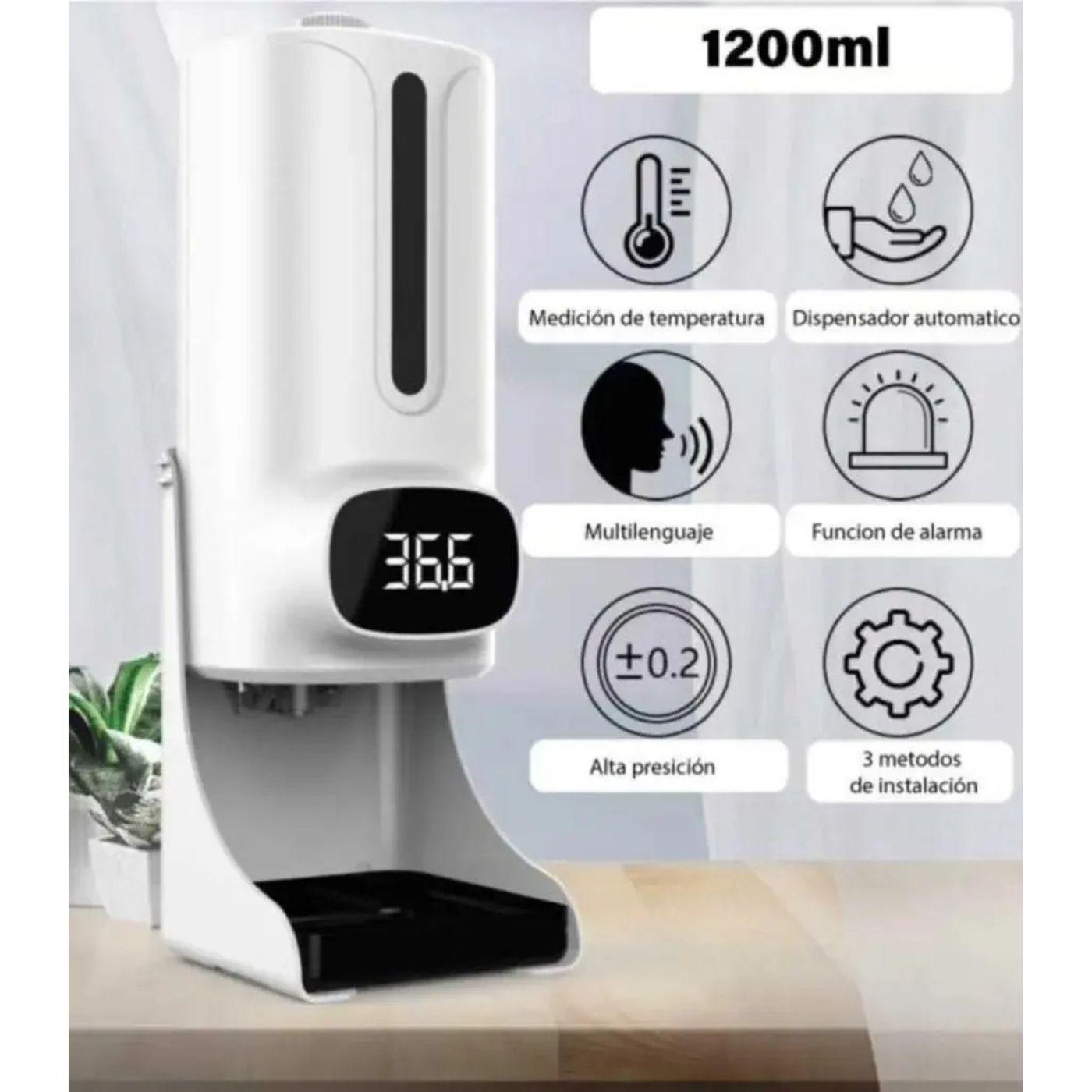 Dispensador De Alcohol Con Termometro K9 Pro Plus Pared 1 2L-6