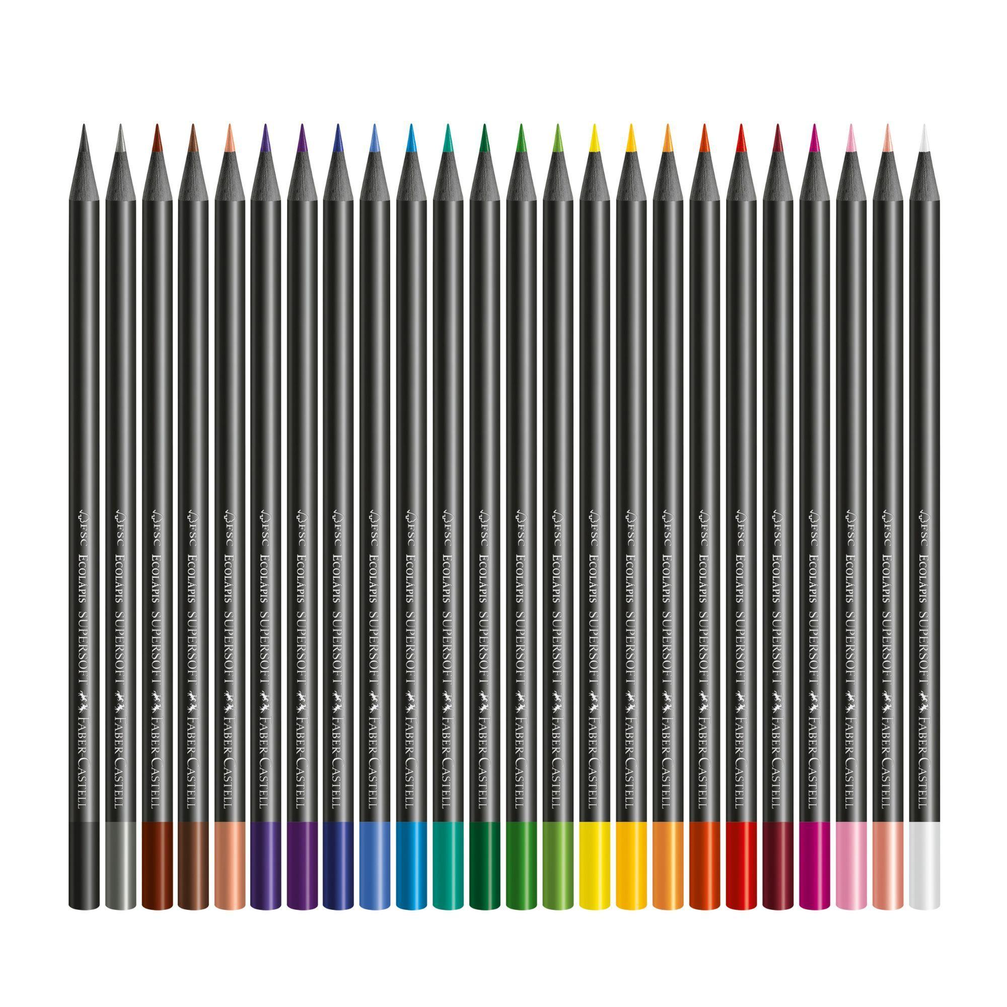 Ecolápices Faber-Castell Supersoft x24-2