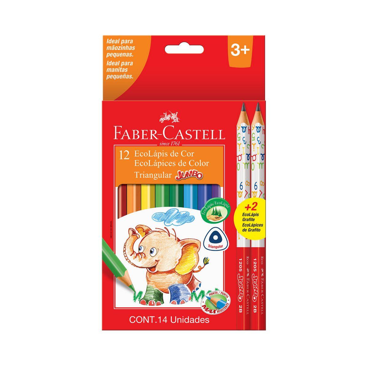Lápiz De Color Jumbo + 2 Grafitos Faber-Castell-0