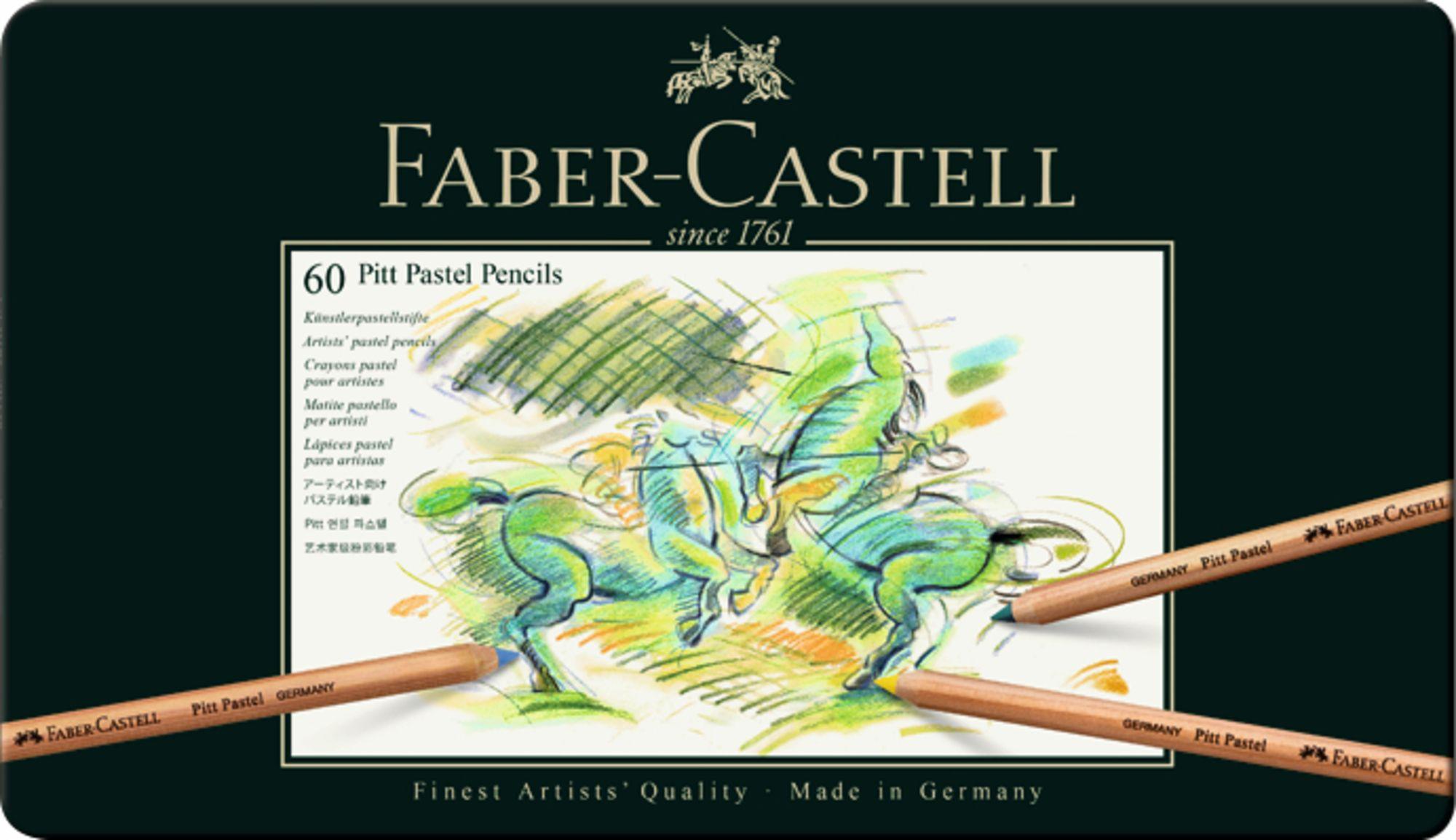 Lápiz Pitt Pastel Estuche Faber-Castell x60 Colores-2