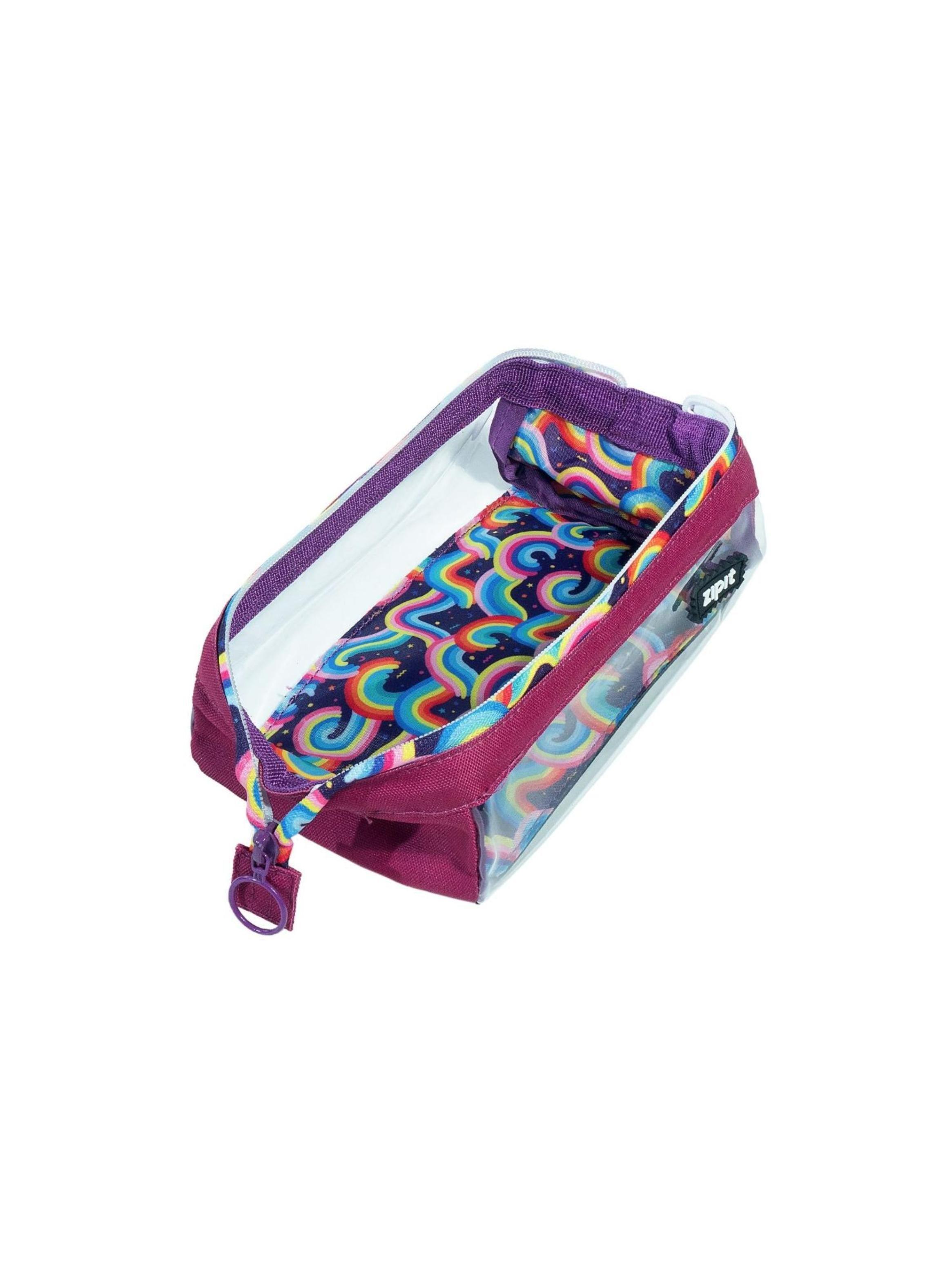 Estuche Lenny Faber-Castell Fucsia transparente-1