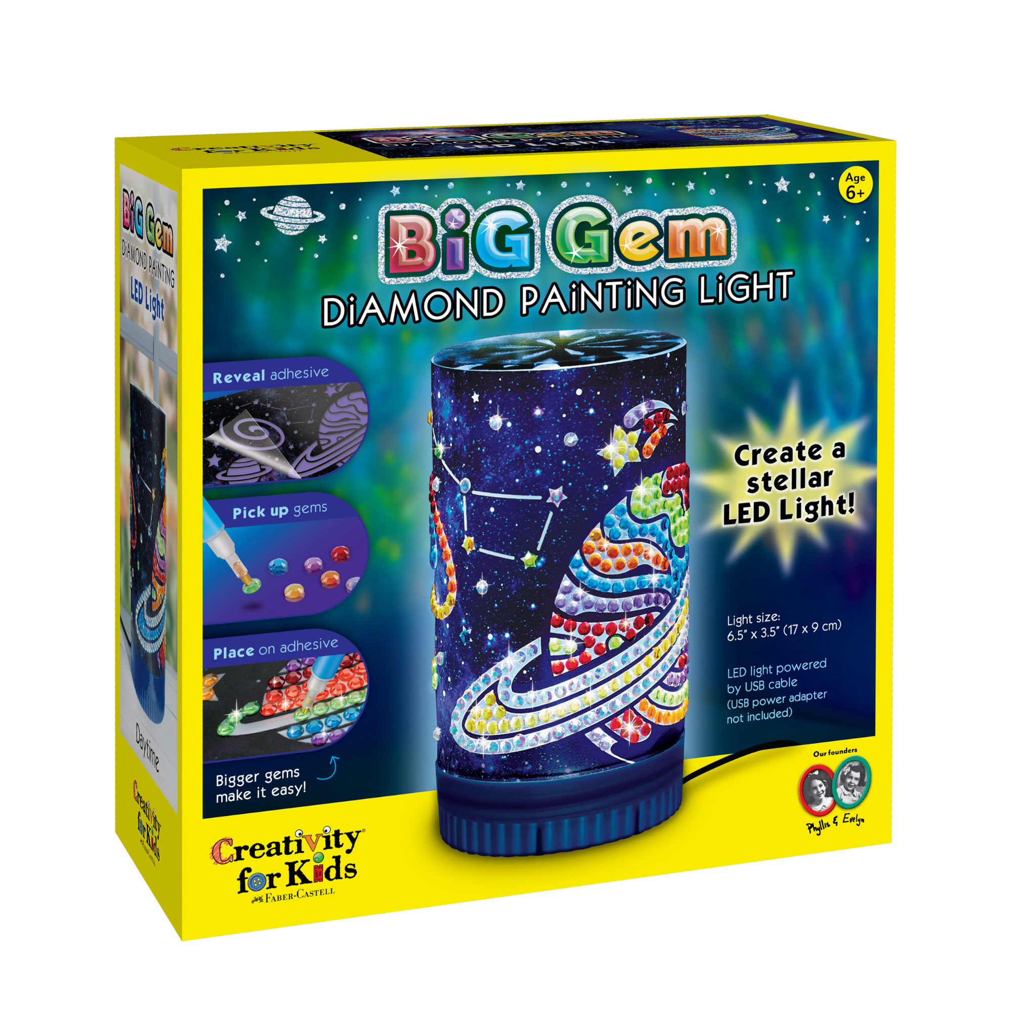 Diamantes Big Gem Diamond Painting Light Creativity for Kids-0