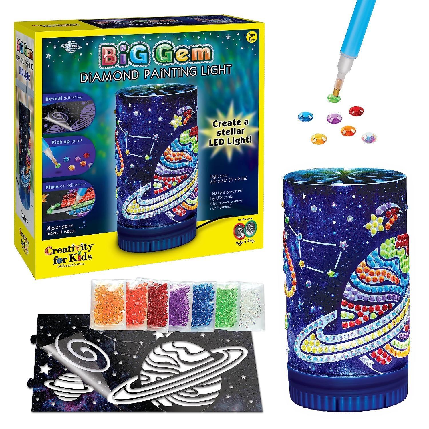 Diamantes Big Gem Diamond Painting Light Creativity for Kids-1