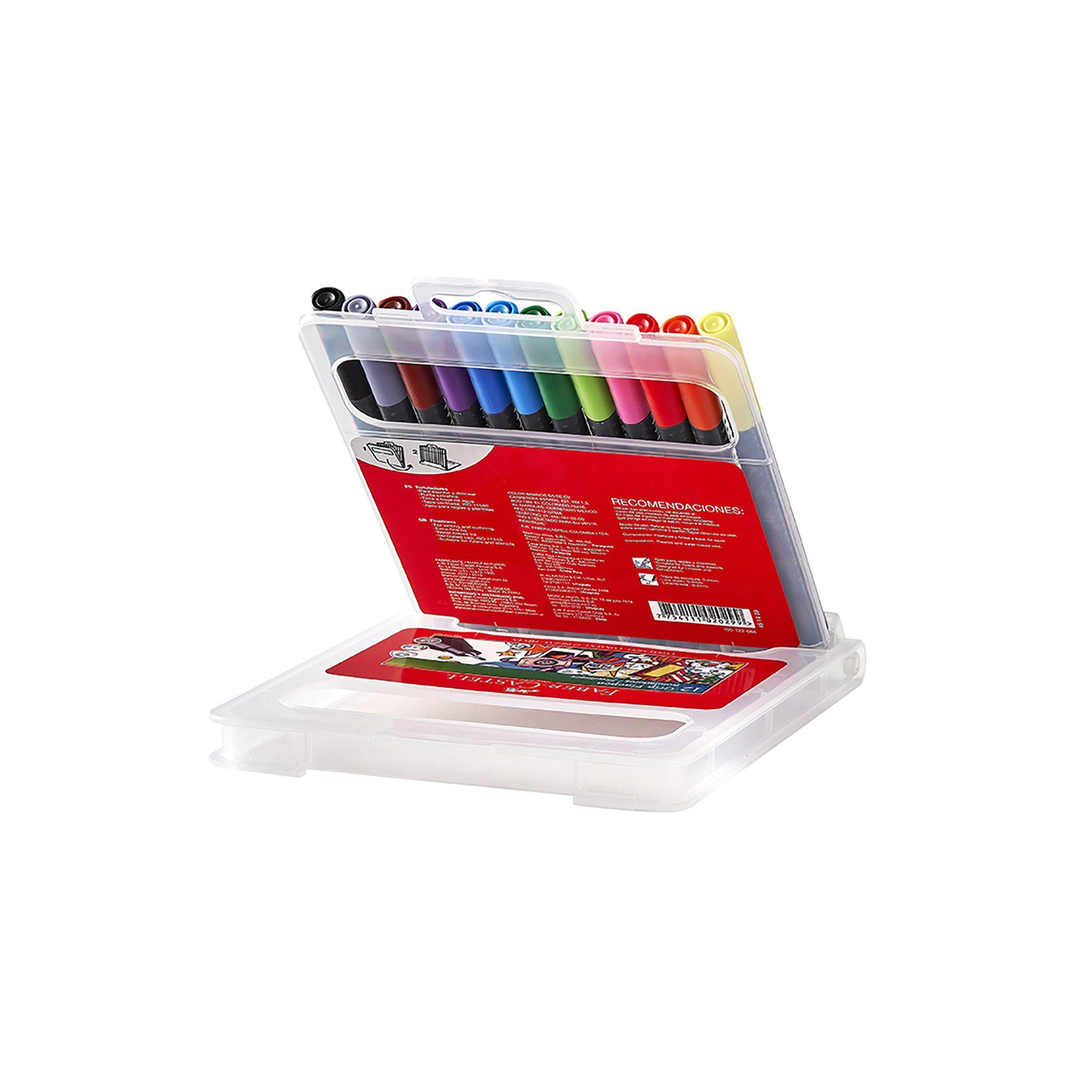 Lápices Tiralíneas Grip Finepen Faber-Castell x12 Colores-2
