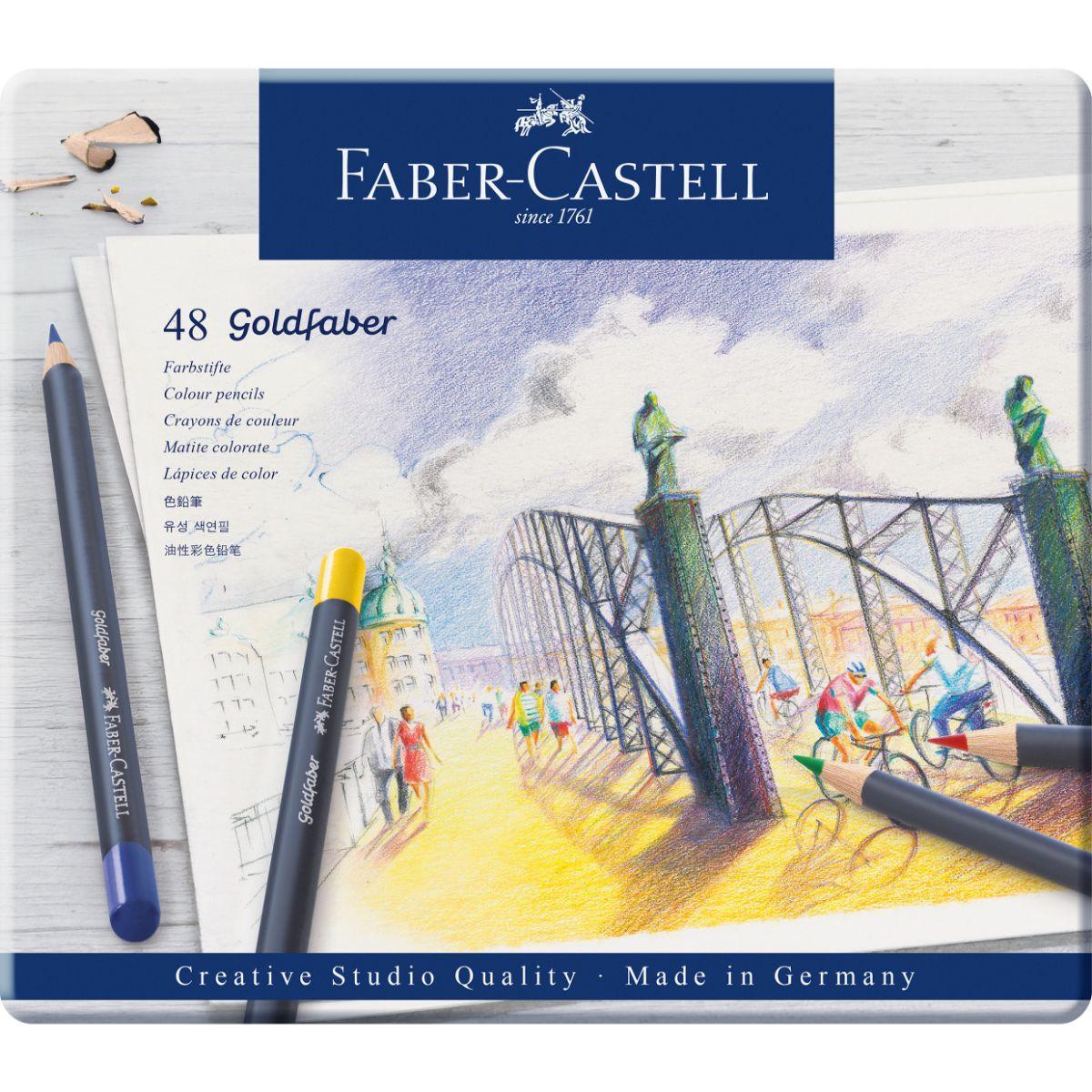Lápiz De Color Goldfaber Faber-Castell x48 Colores-2