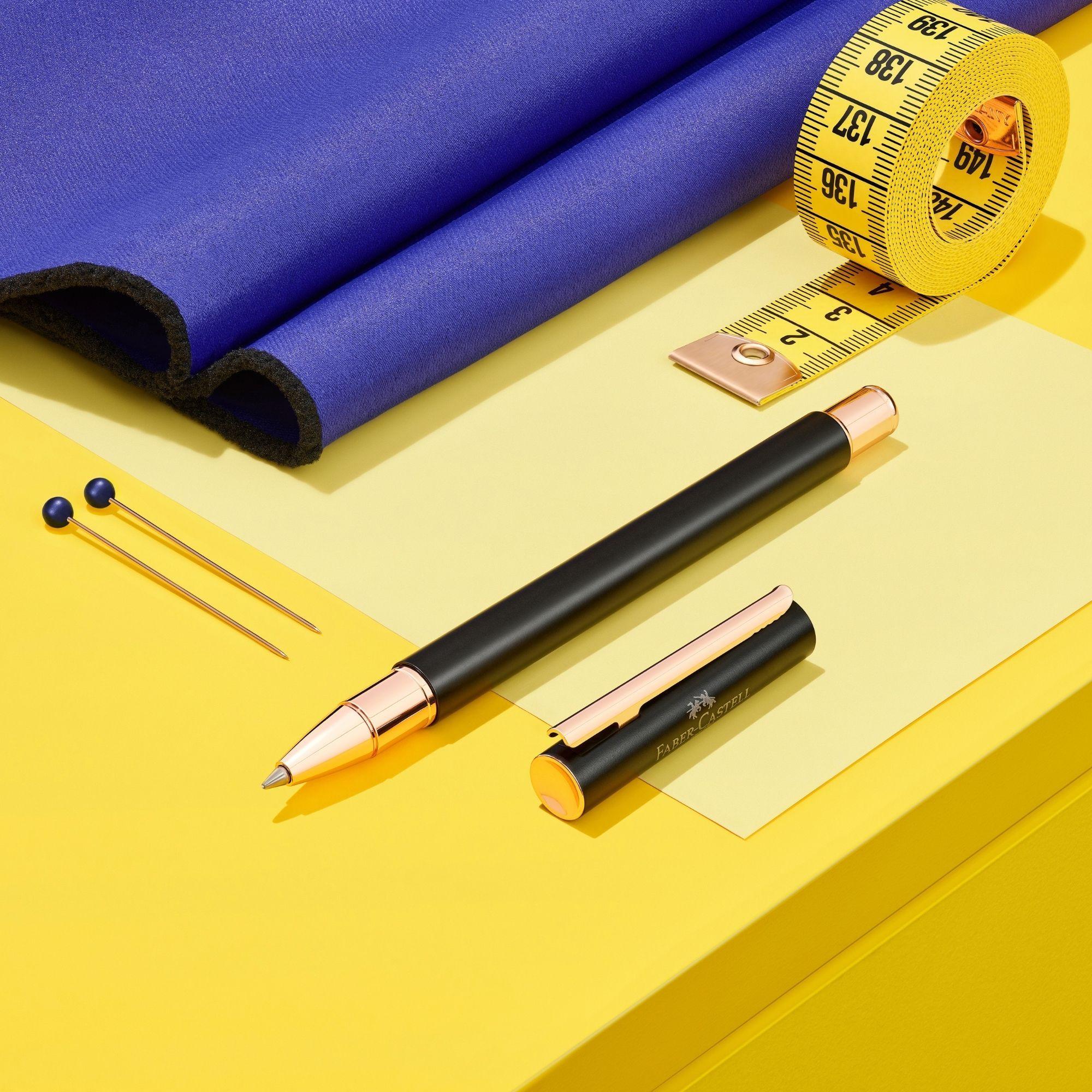 Bolígrafo Neo Slim metal negro mate, rosegold Faber-Castell-2