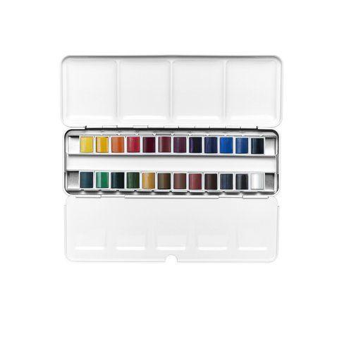 Set Acuarelas Cotman Winsor & Newton 24 Medio Godet-4