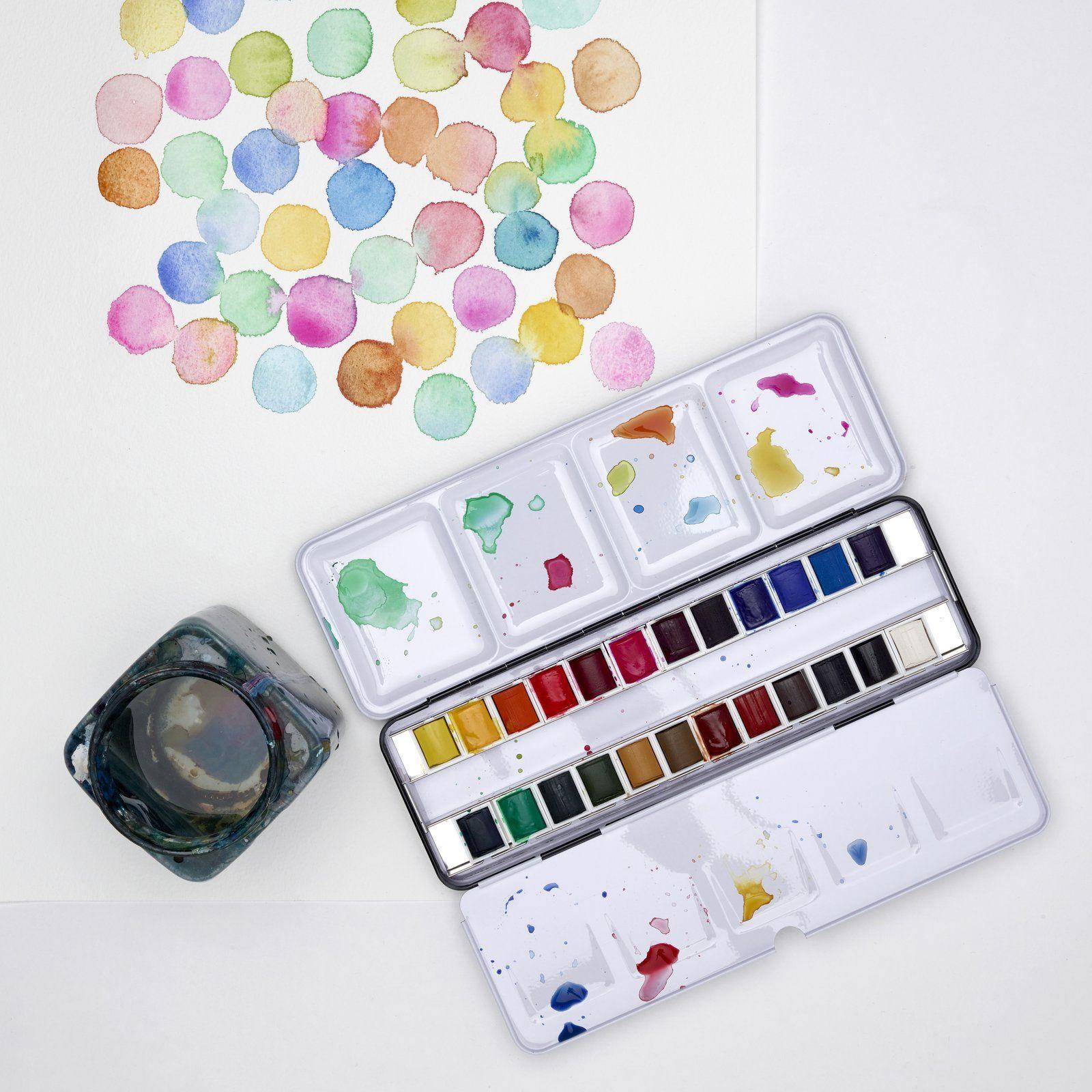 Set Acuarelas Cotman Winsor & Newton 24 Medio Godet-6