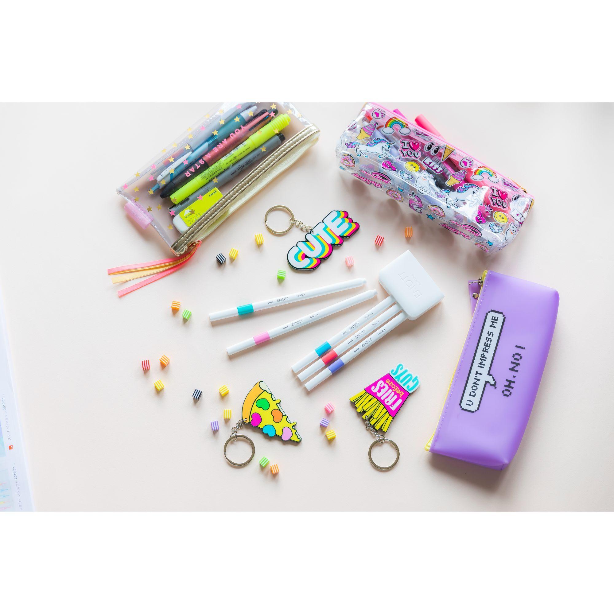 Set Tiralíneas Uniball Emott PEM-SY N°5 x5 Colores-2