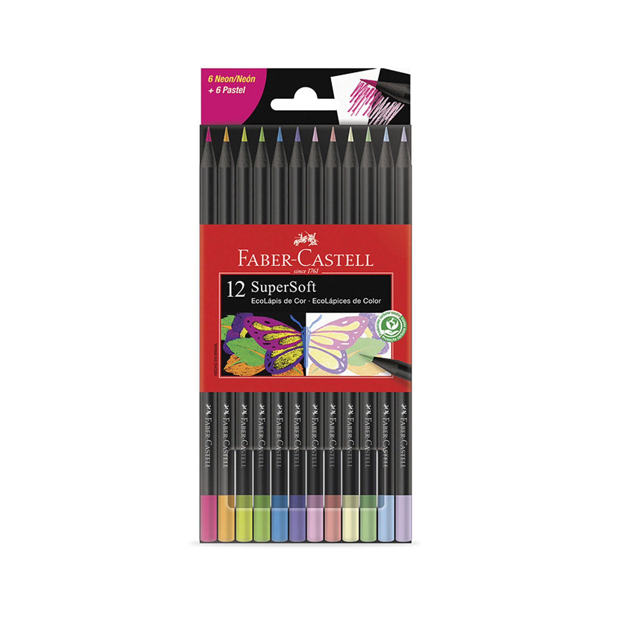 Lápices de Color Supersoft Faber-Castell x12 NeónPastel-0