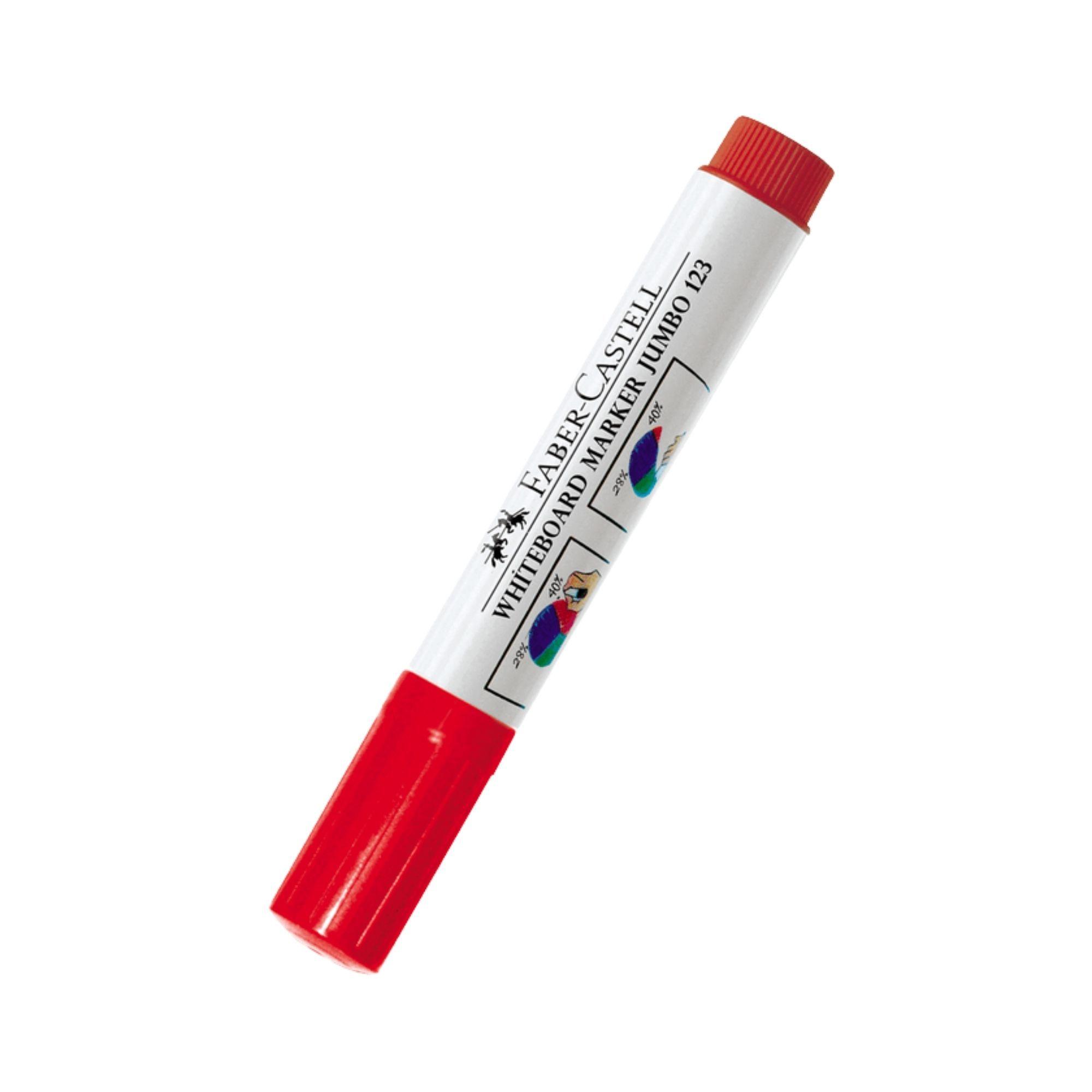 Plumón de Pizarra JumboFaber-Castell 123 rojo Bl-1