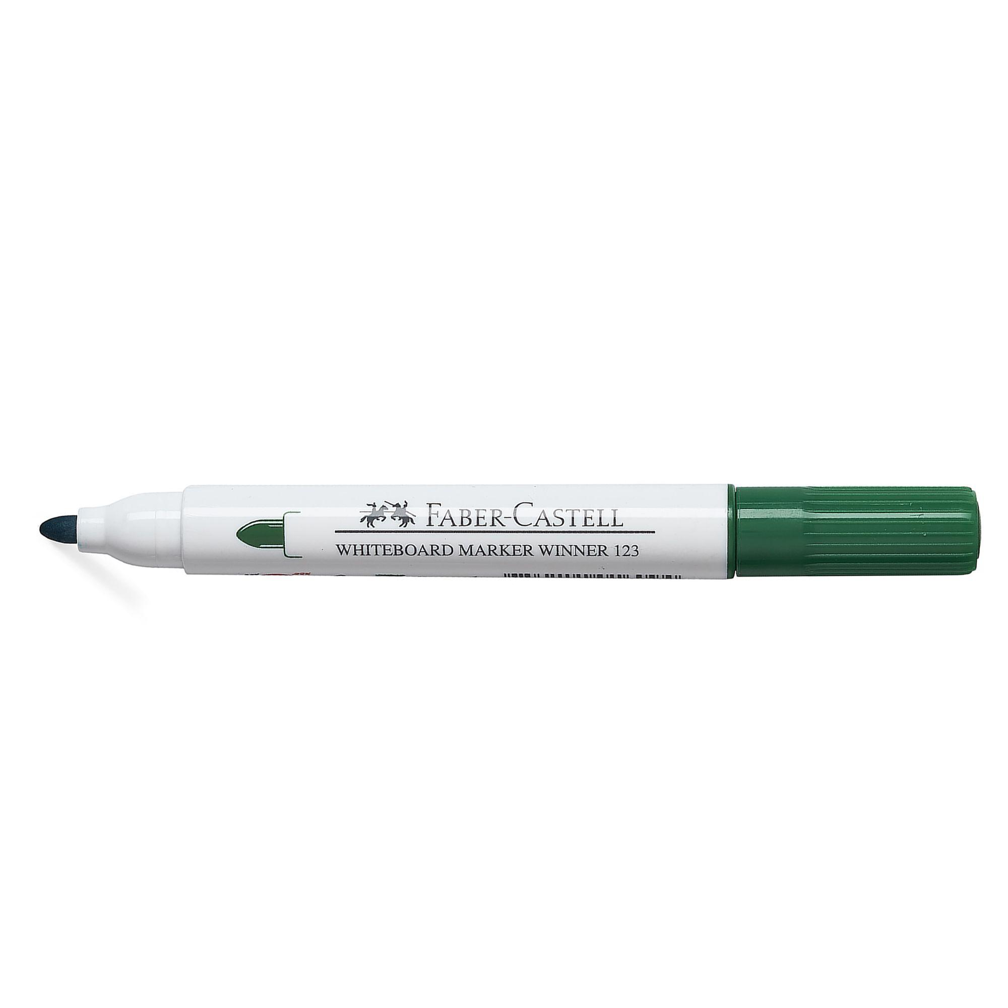 Marcador Pizarra Blanca Winner 123 Faber-Castell Verde-1