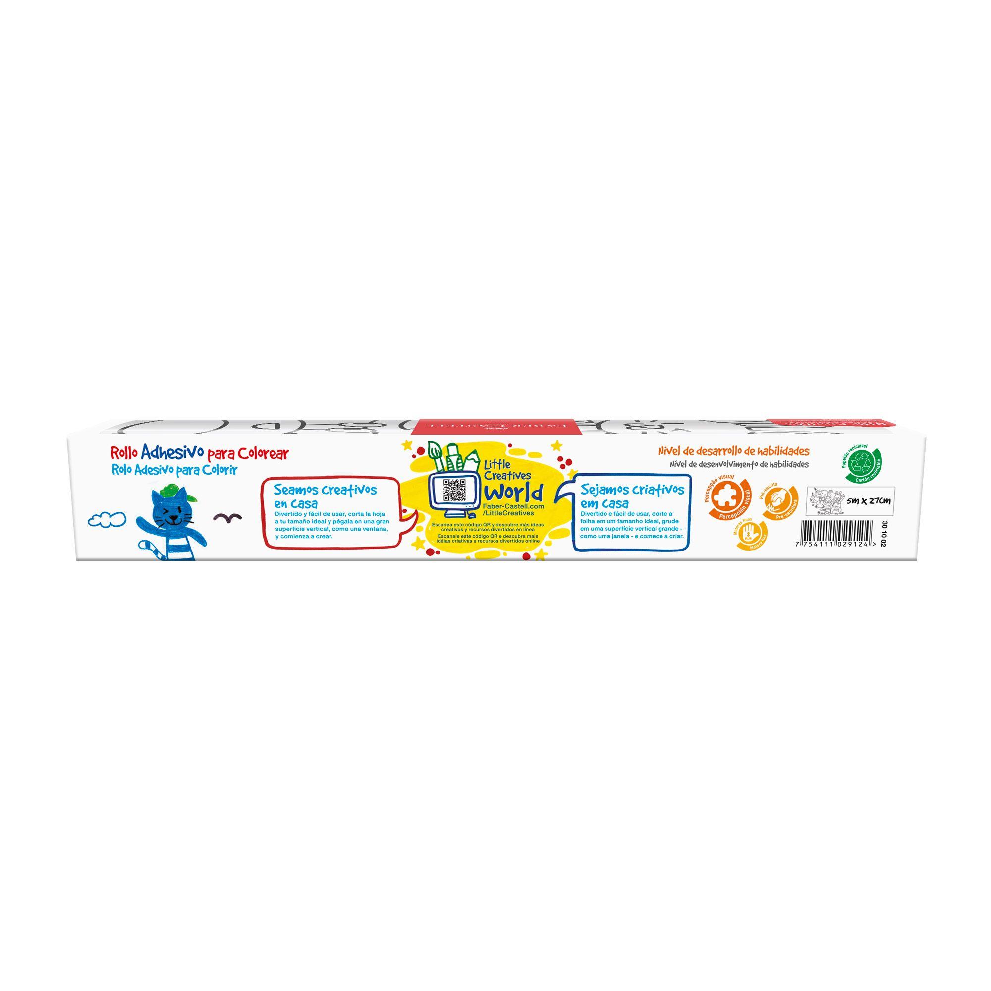 Rollo Adhesivo para Colorear Faber-Castell Little Creatives-2