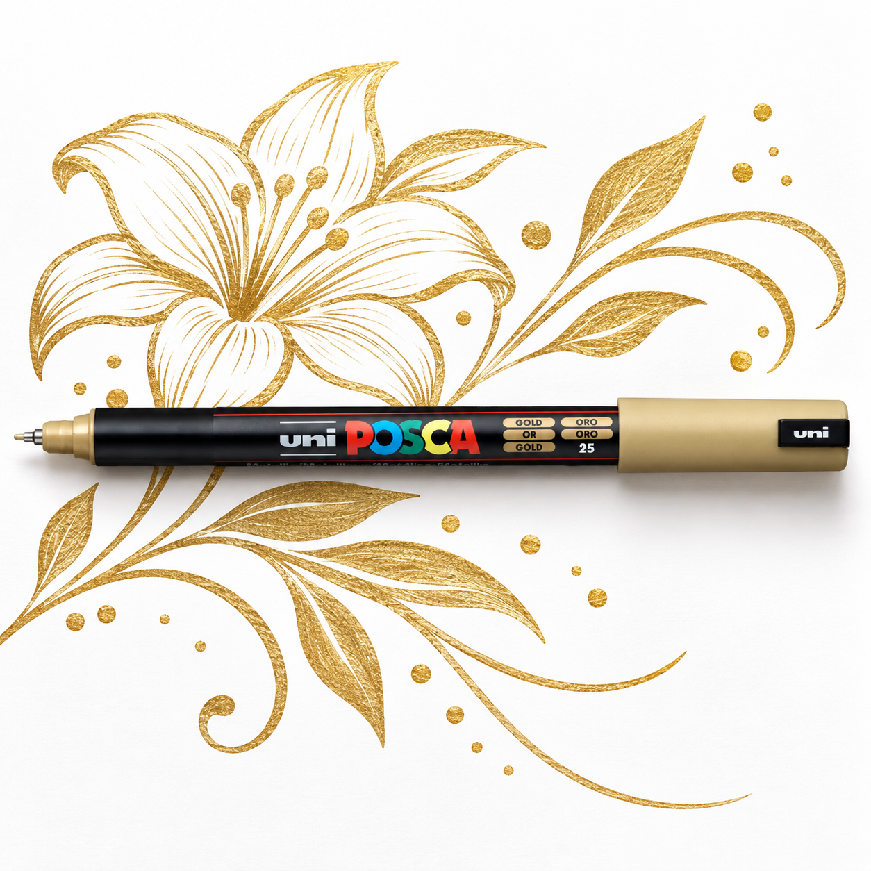 Marcador POSCA 1MR Dorado-1