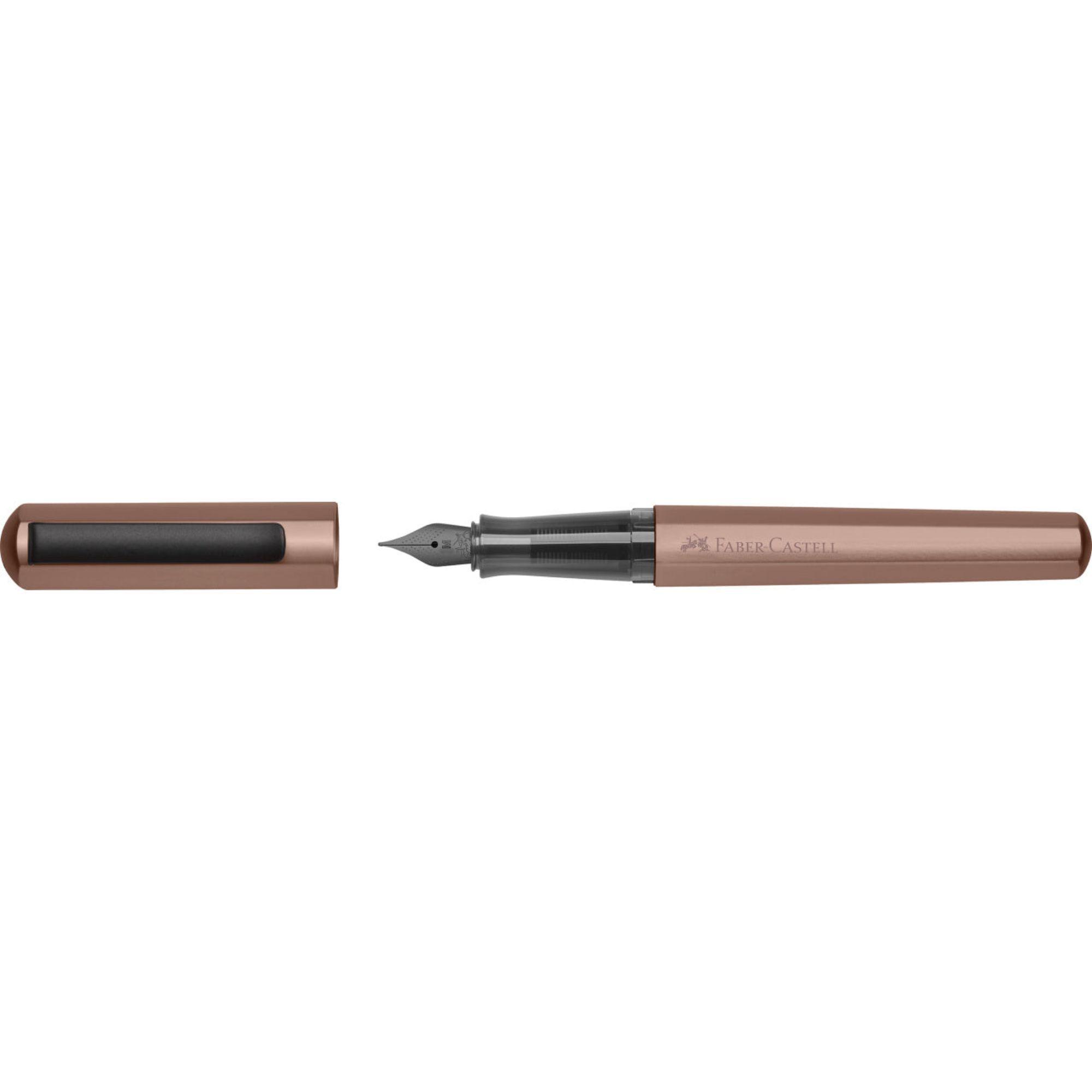 Pluma Estilográfica Hexo Faber-Castell Bronce-4