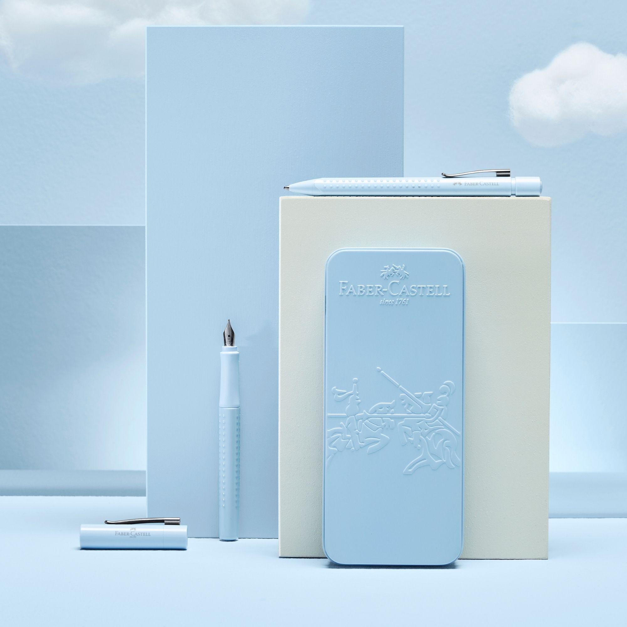 Set Pluma M/ Bolígrafo Grip 2010 Sky blue Faber-Castell-4