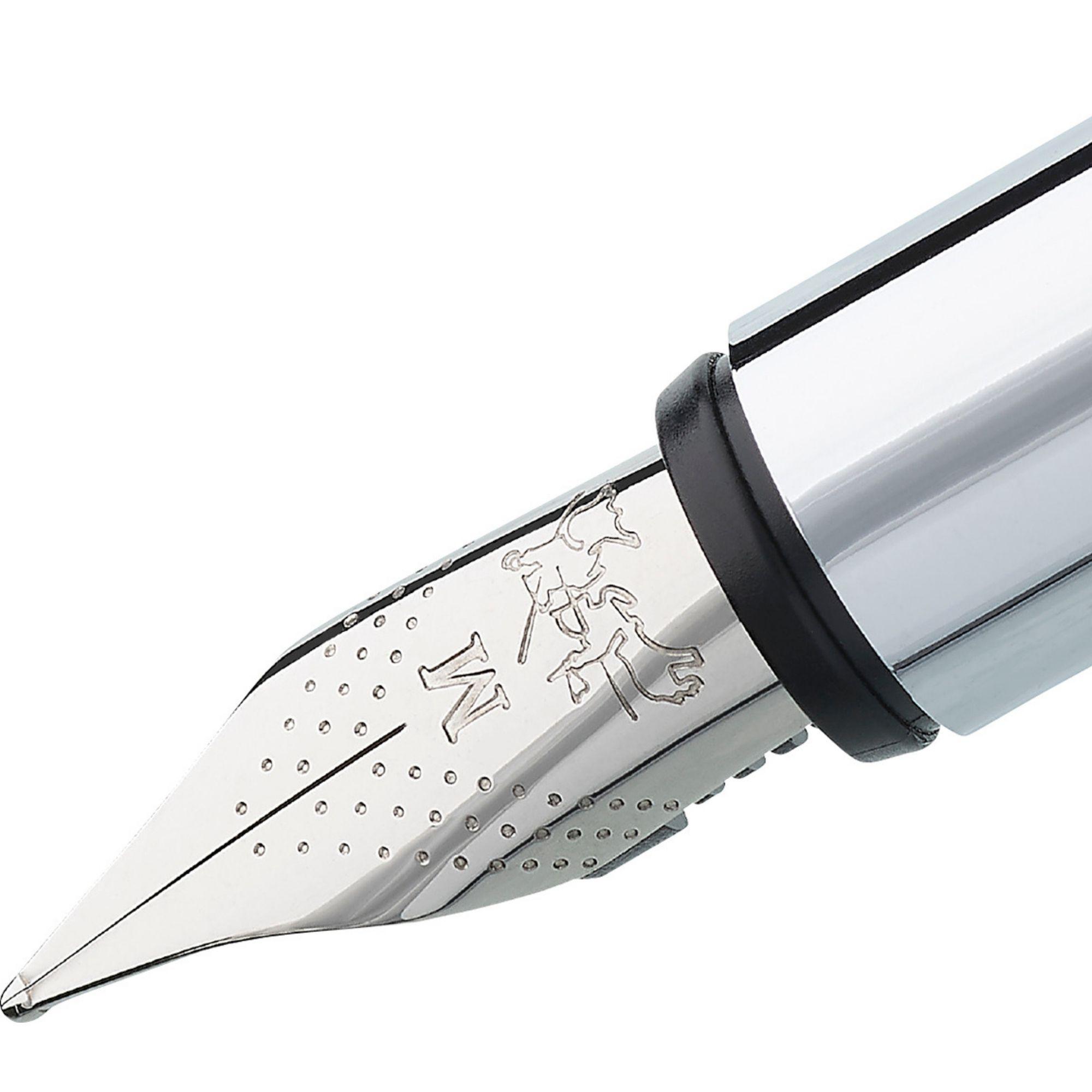 Pluma Neo Slim metal brillante M Faber-Castell-3