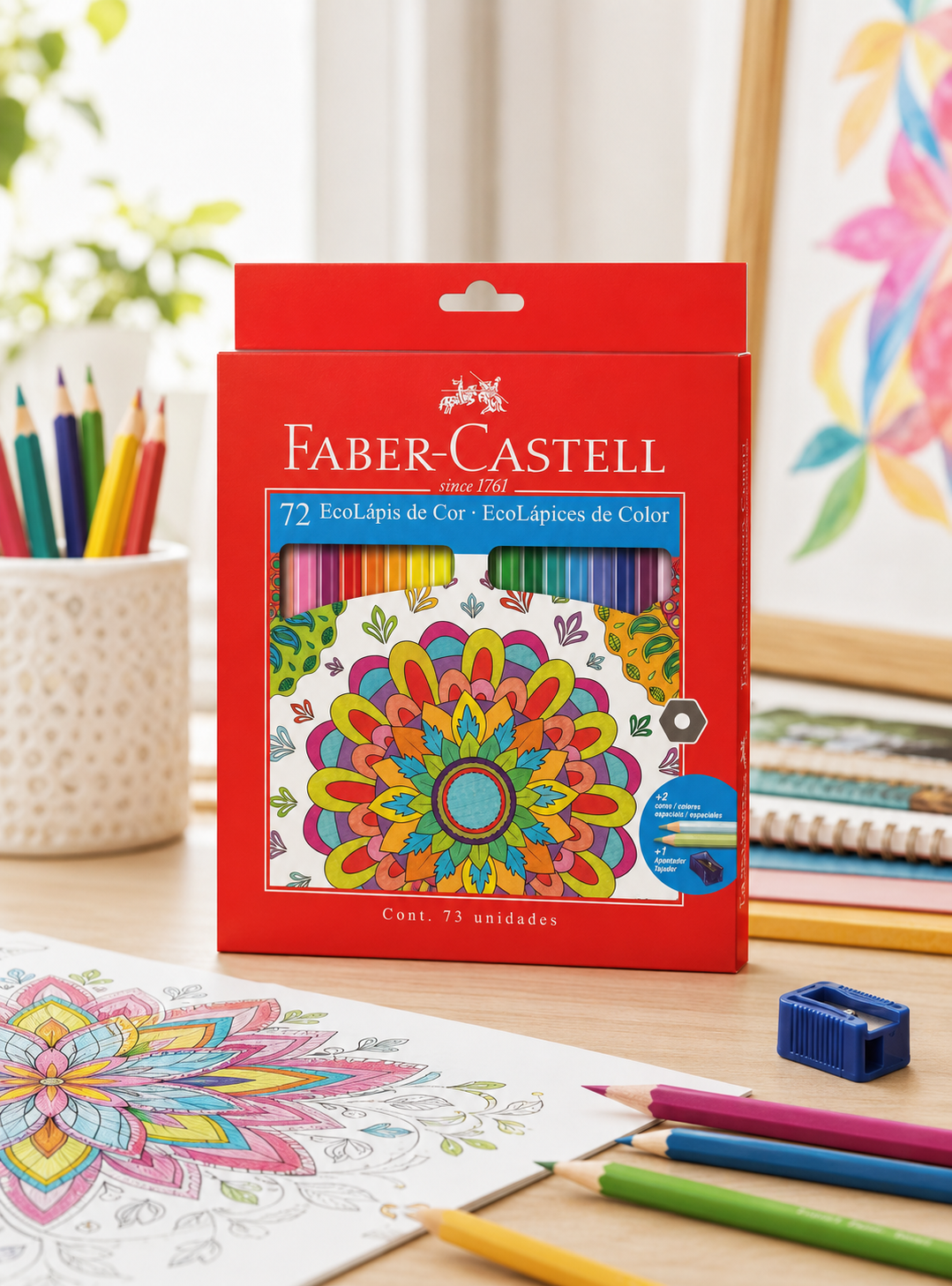 Lápices de Color Faber-Castell x72 Colores + Sacapuntas-1