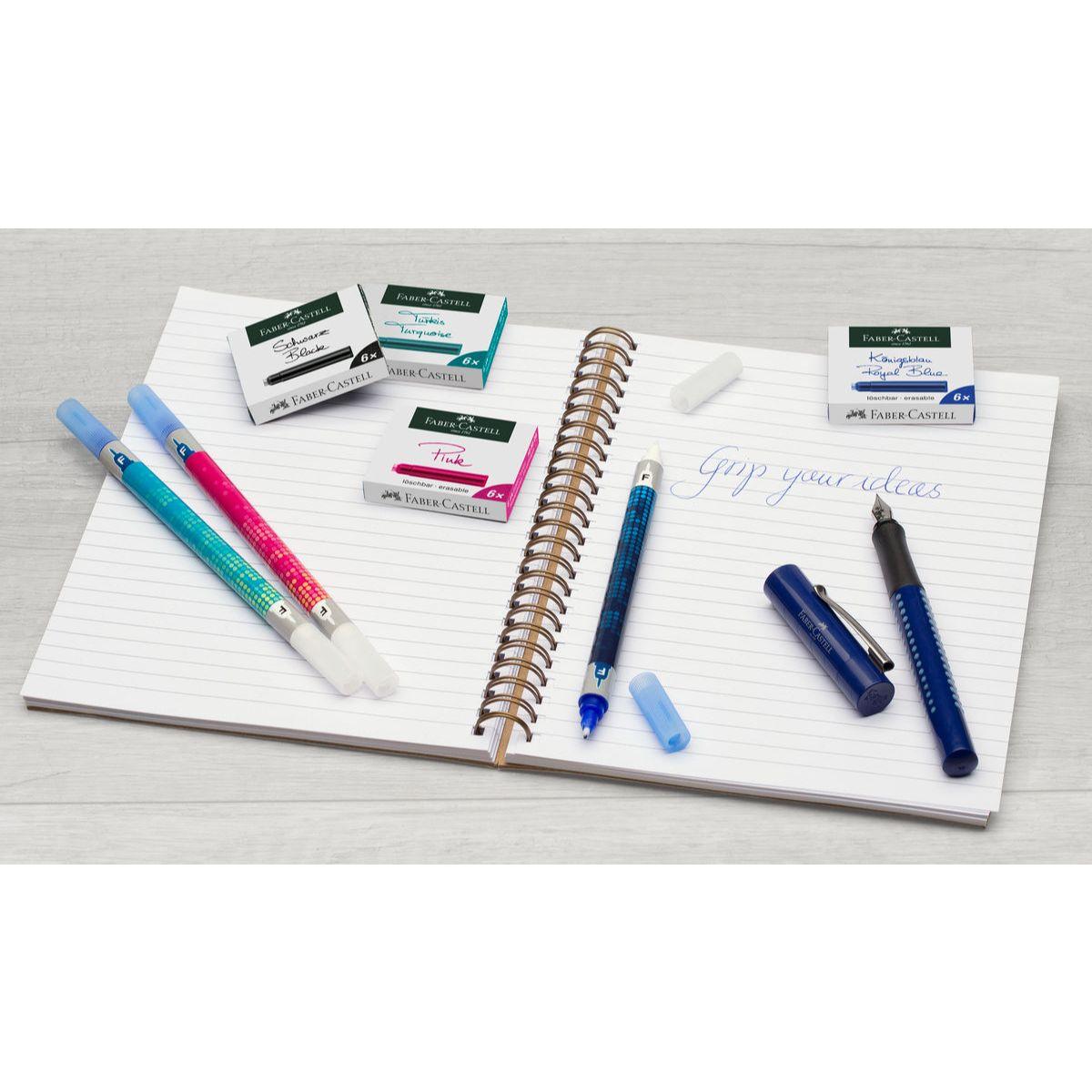 Cartuchos Repuesto De Tinta Turquesa Faber-Castell x6 und.-1