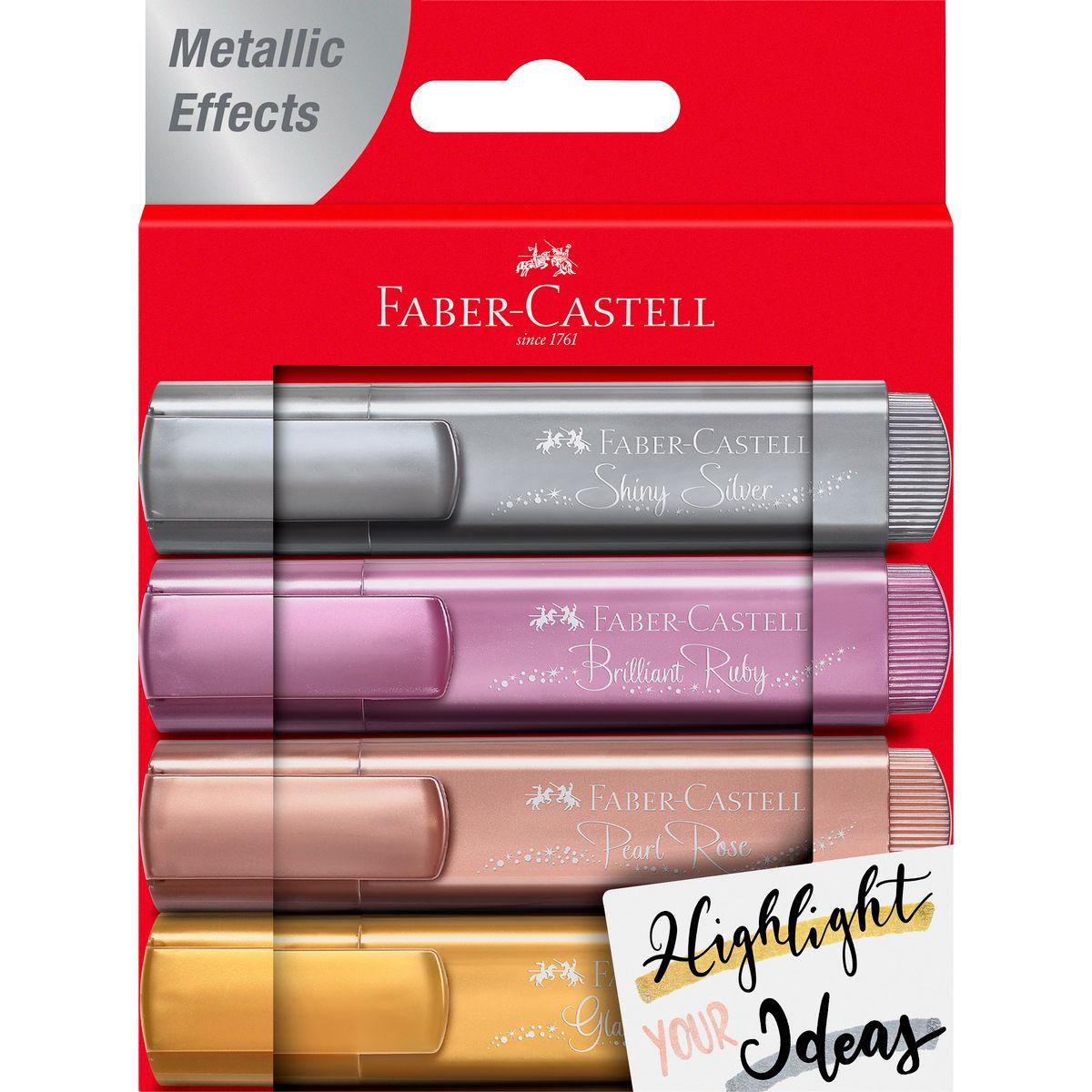 Marcador Metalicos Estuche Faber-Castell x4 Colores-0