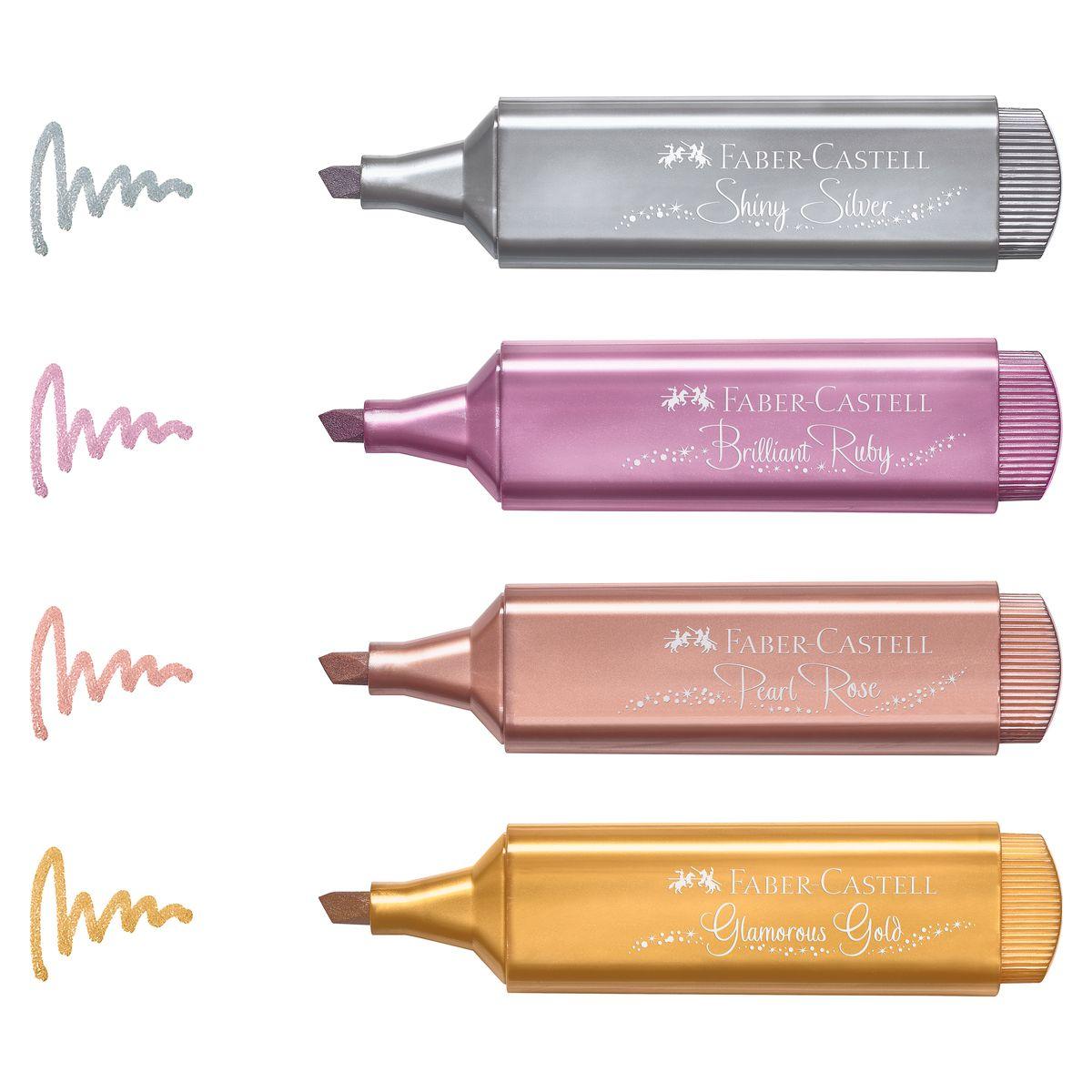 Marcador Metalicos Estuche Faber-Castell x4 Colores-1
