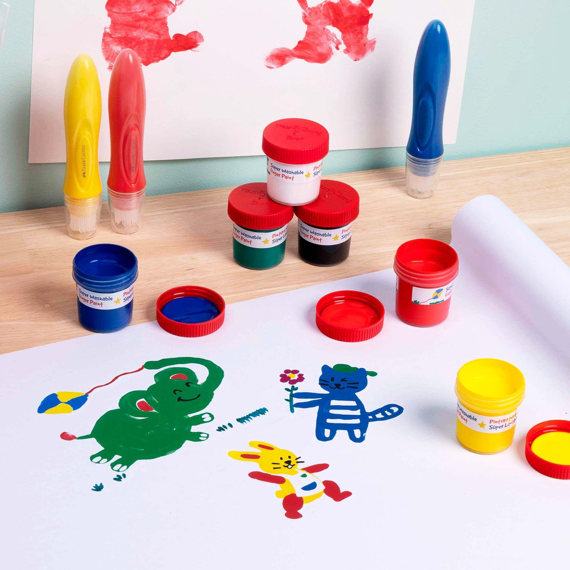 Pintura de Dedos Faber-Castell Little Creatives x6 Colores-4
