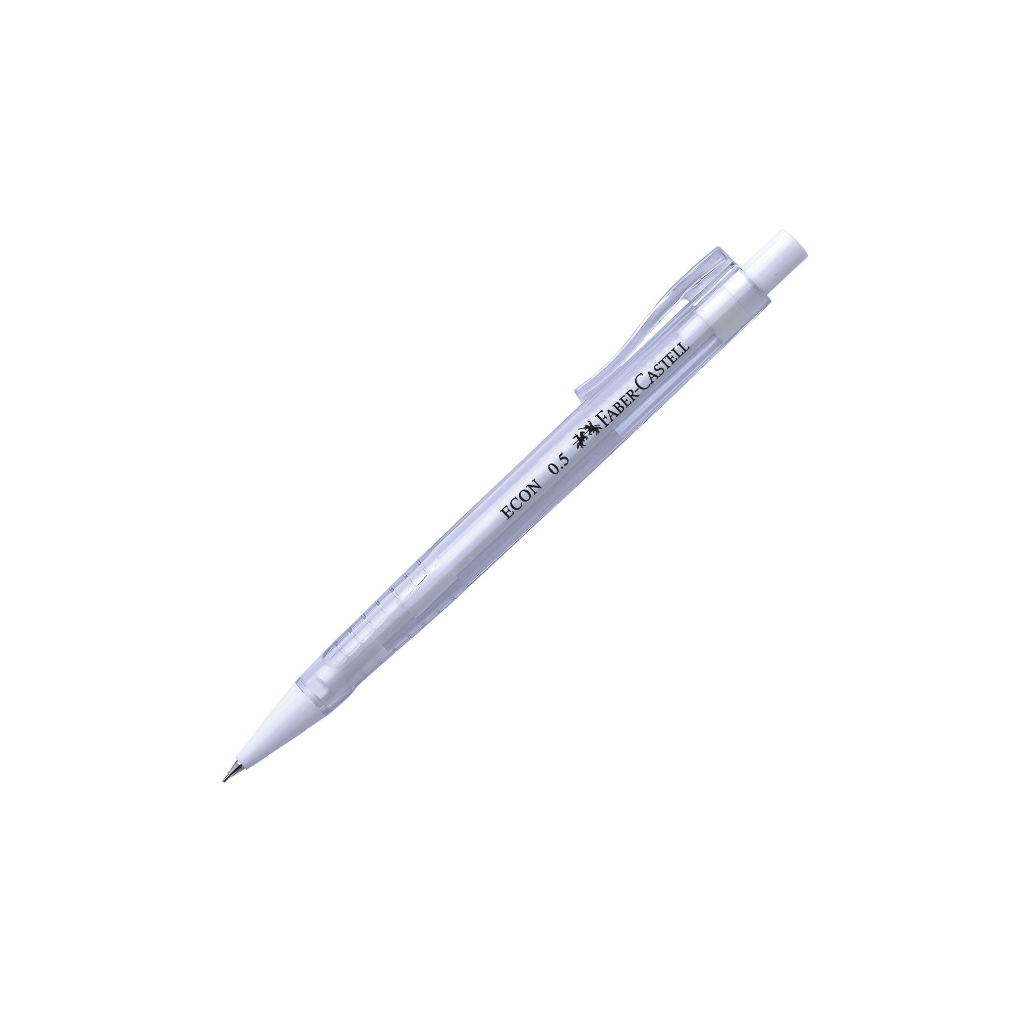 Portaminas Econ Faber-Castell 0.7mm Blanco + minas x1-0
