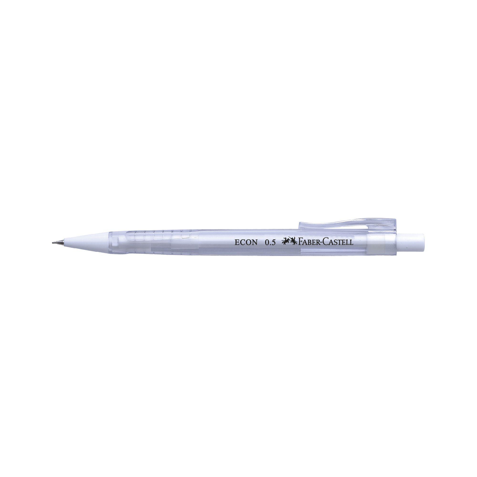 Portaminas Econ Faber-Castell 0.7mm Blanco + minas x1-1