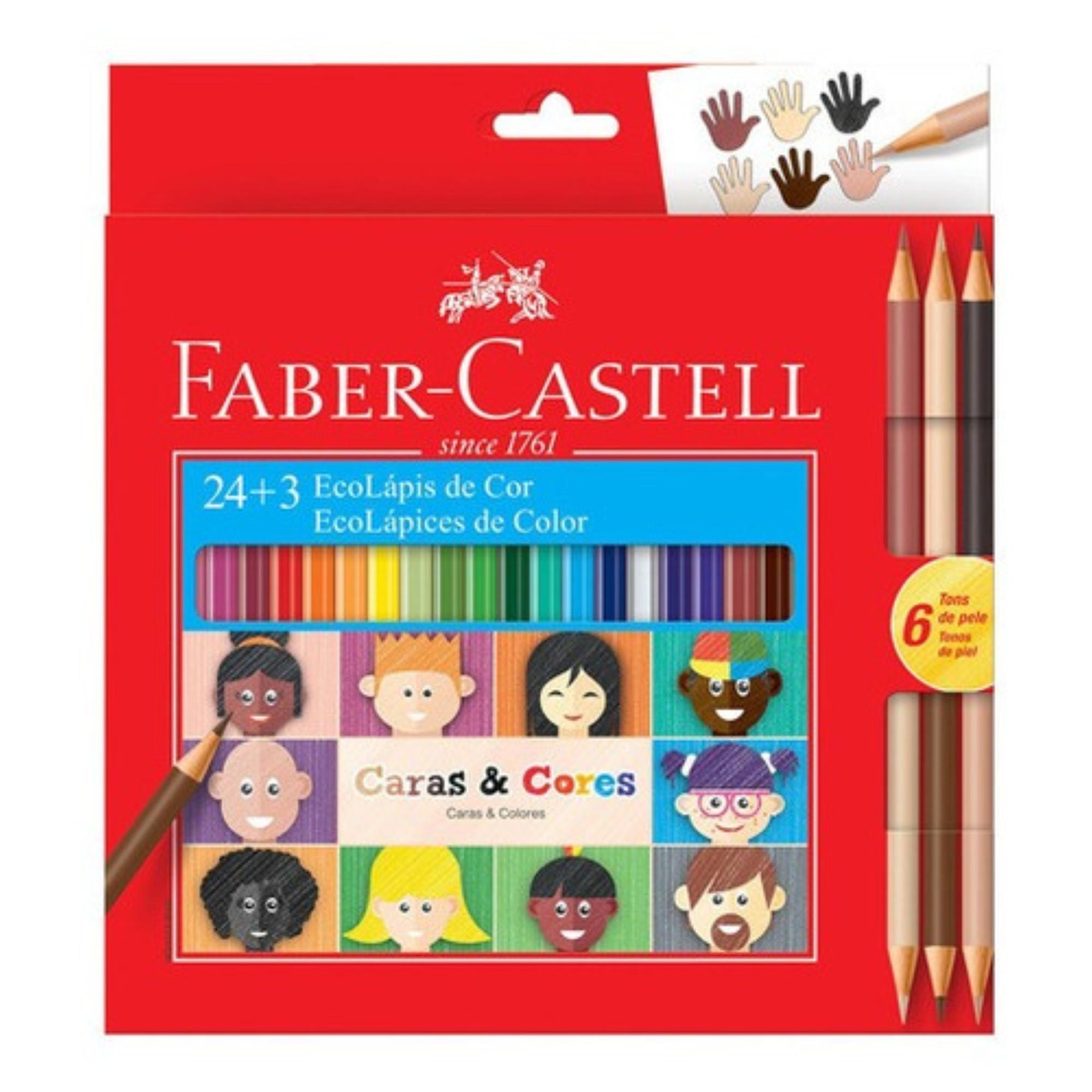 Lápices De Colores Caras Y Colores Faber-Castell x30 Colores-0