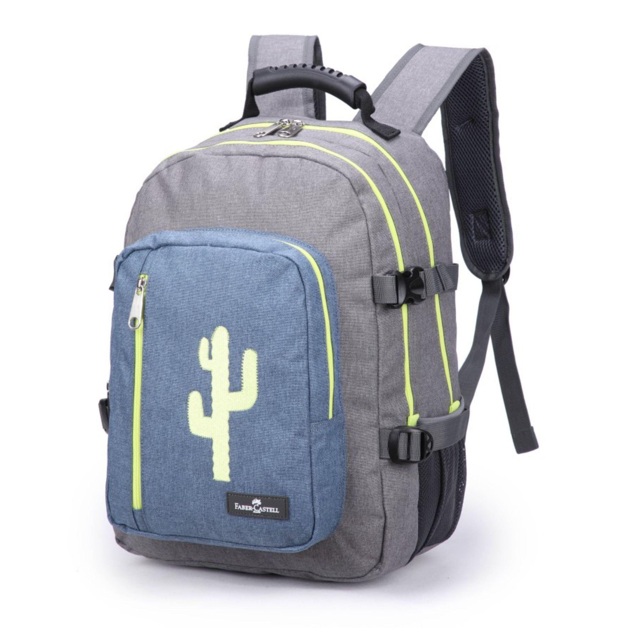Mochila Wanderer gris / amarillo Cactus-0