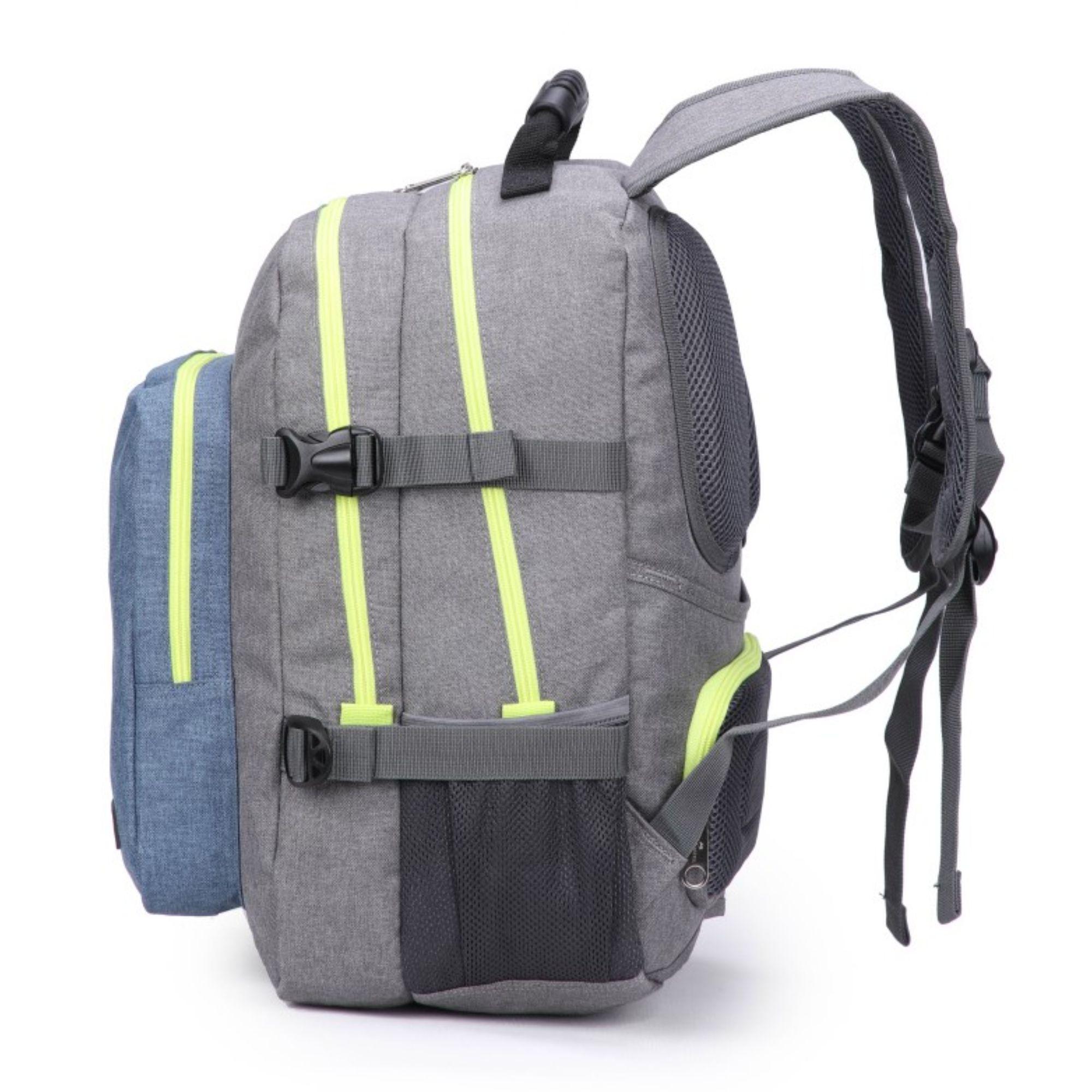 Mochila Wanderer gris / amarillo Cactus-3