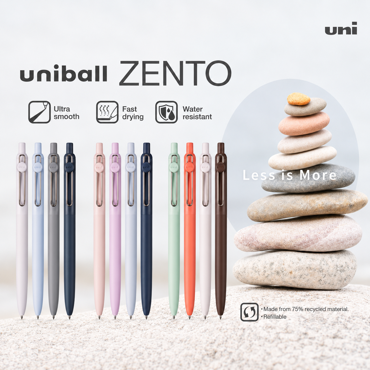 Boligrafo UNI ZENTO UBN-ZSC-07  Linen-1