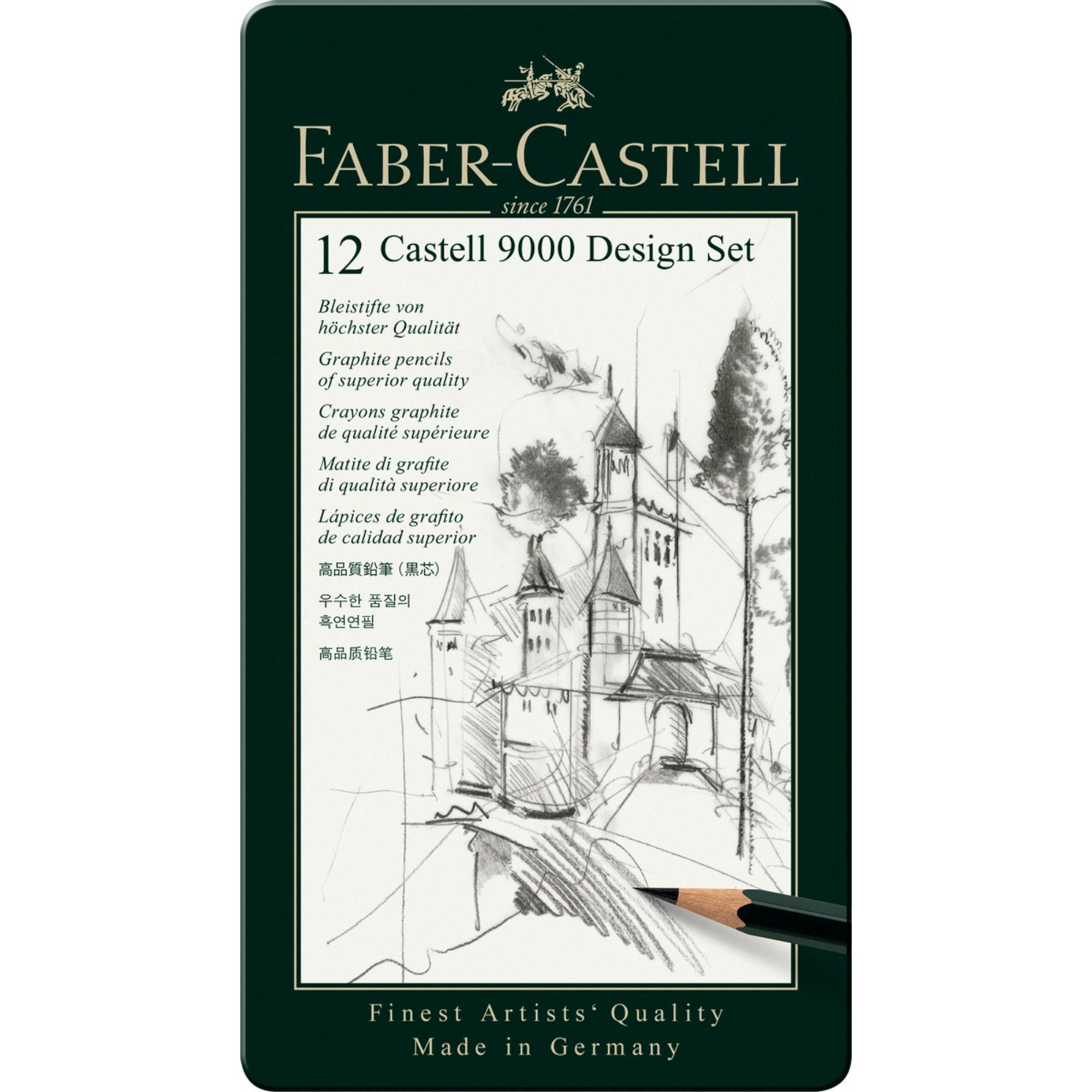 Lápiz Grafito Castell 9000 Diseño Faber-Castell x12 uds.-0