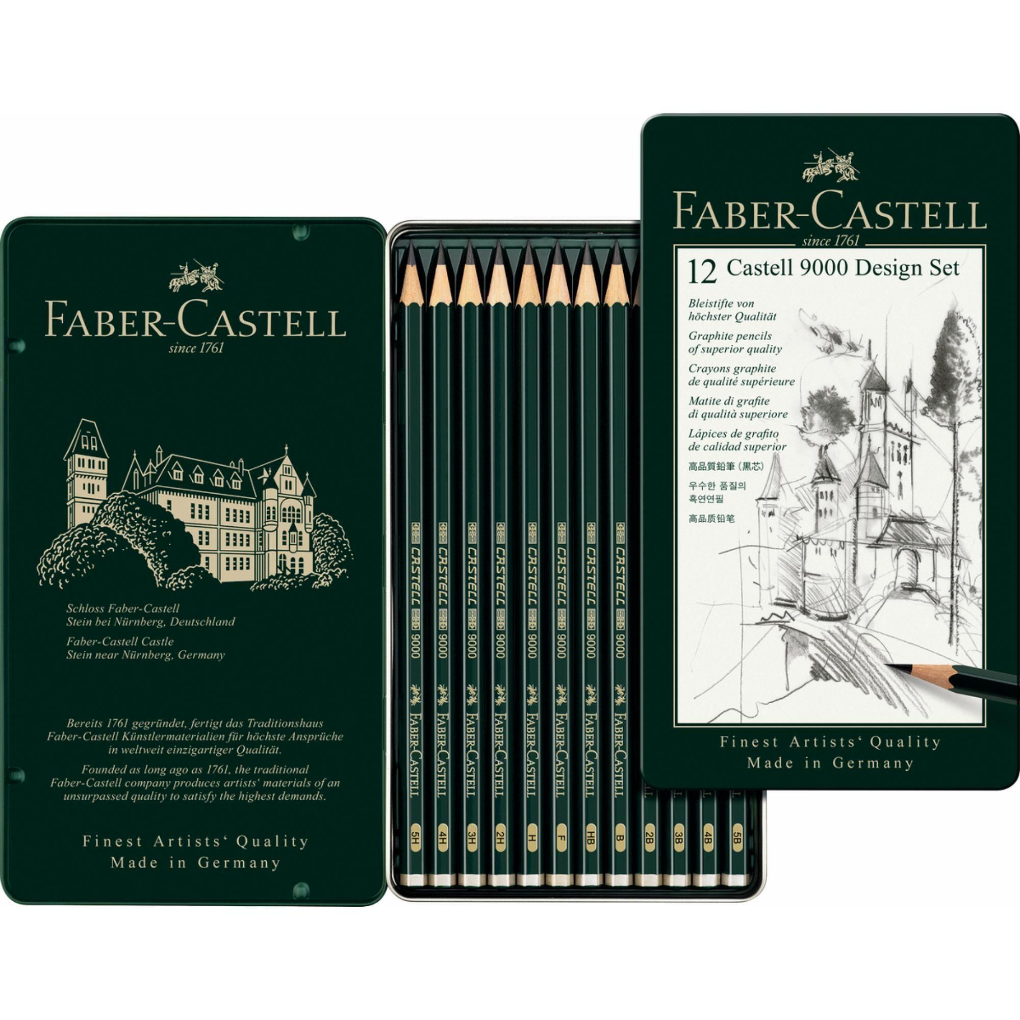 Lápiz Grafito Castell 9000 Diseño Faber-Castell x12 uds.-1