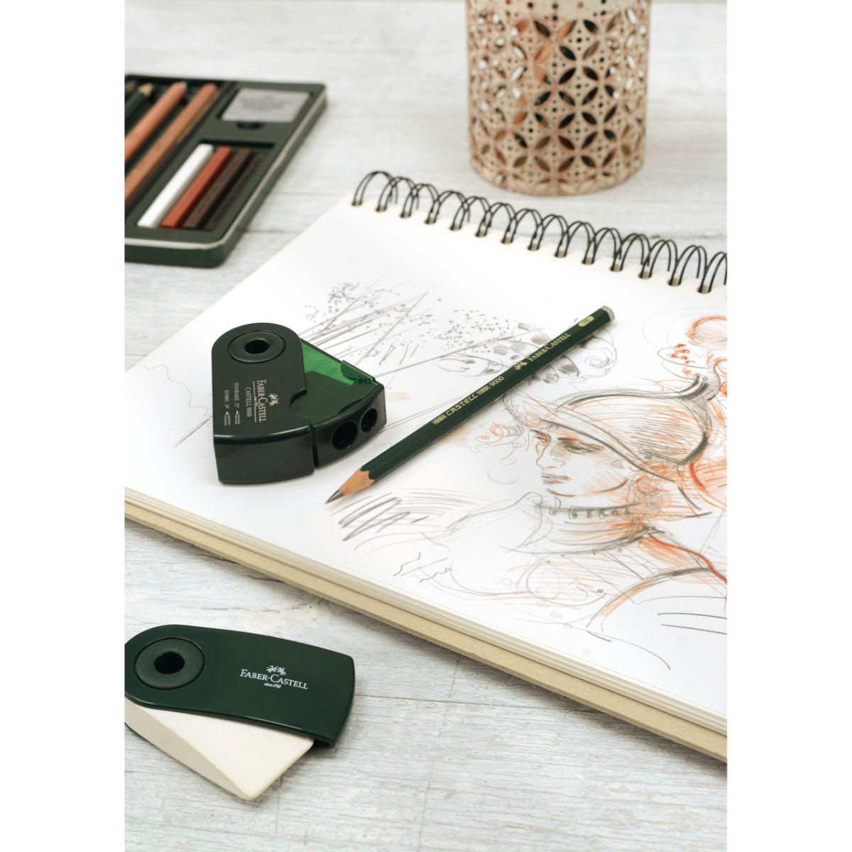 Juego Lápices Pitt Monochrome Est. Faber-Castell x12 und.-3