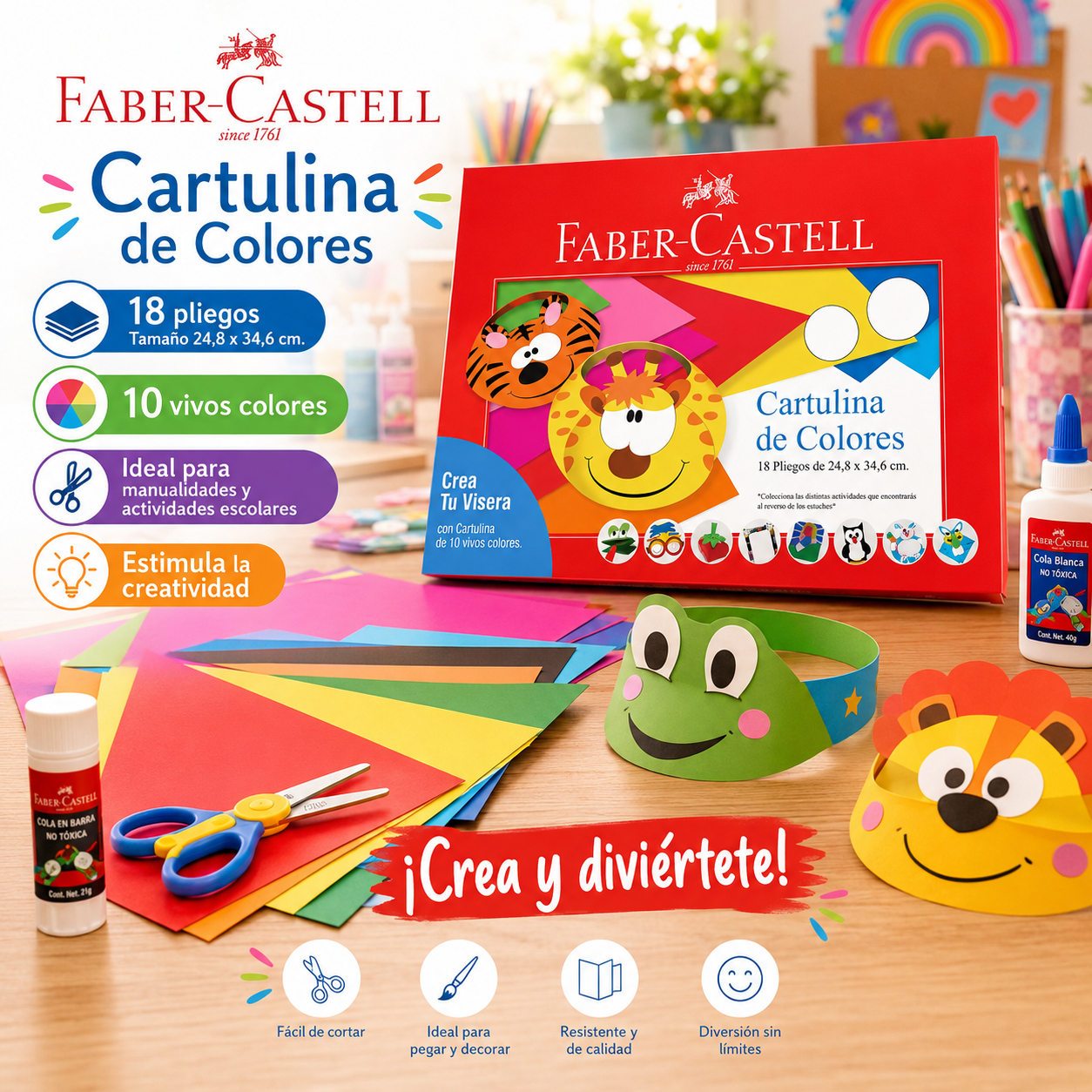 Cartulina Faber-Castell x18 Pliegos-3