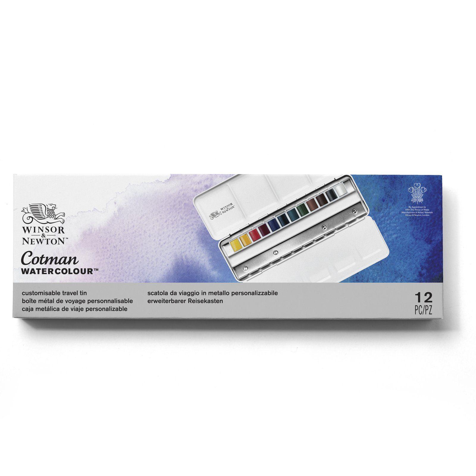 Set Acuarelas Cotman Winsor & Newton 12 Medio Godet-1